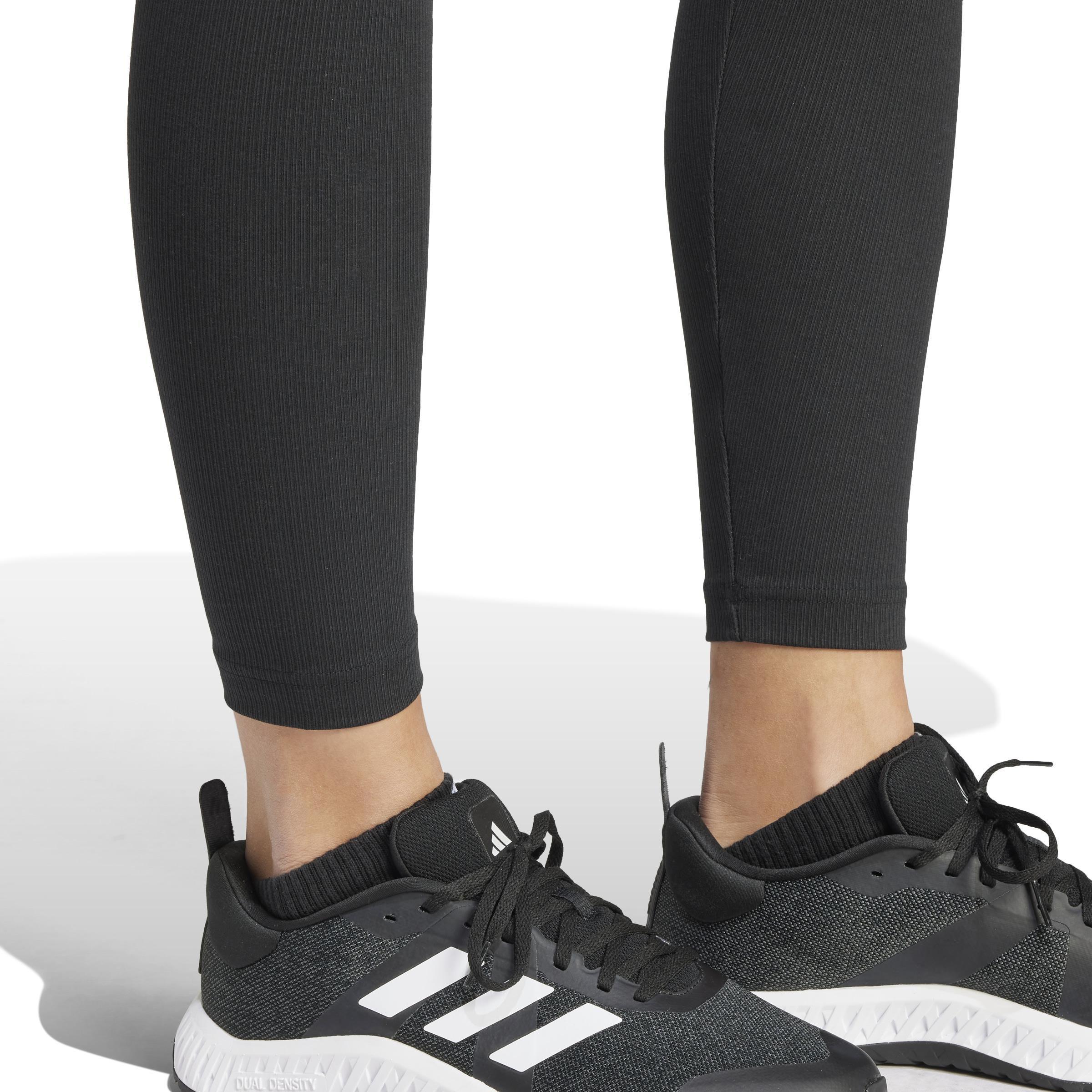 Ribbed High-Waist 7/8 Leggings (Maternity), Black, A901_ONE, large image number 4