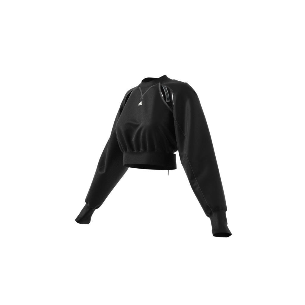 Designed By Rui Zhou Sweatshirt, Black, , large image number 9