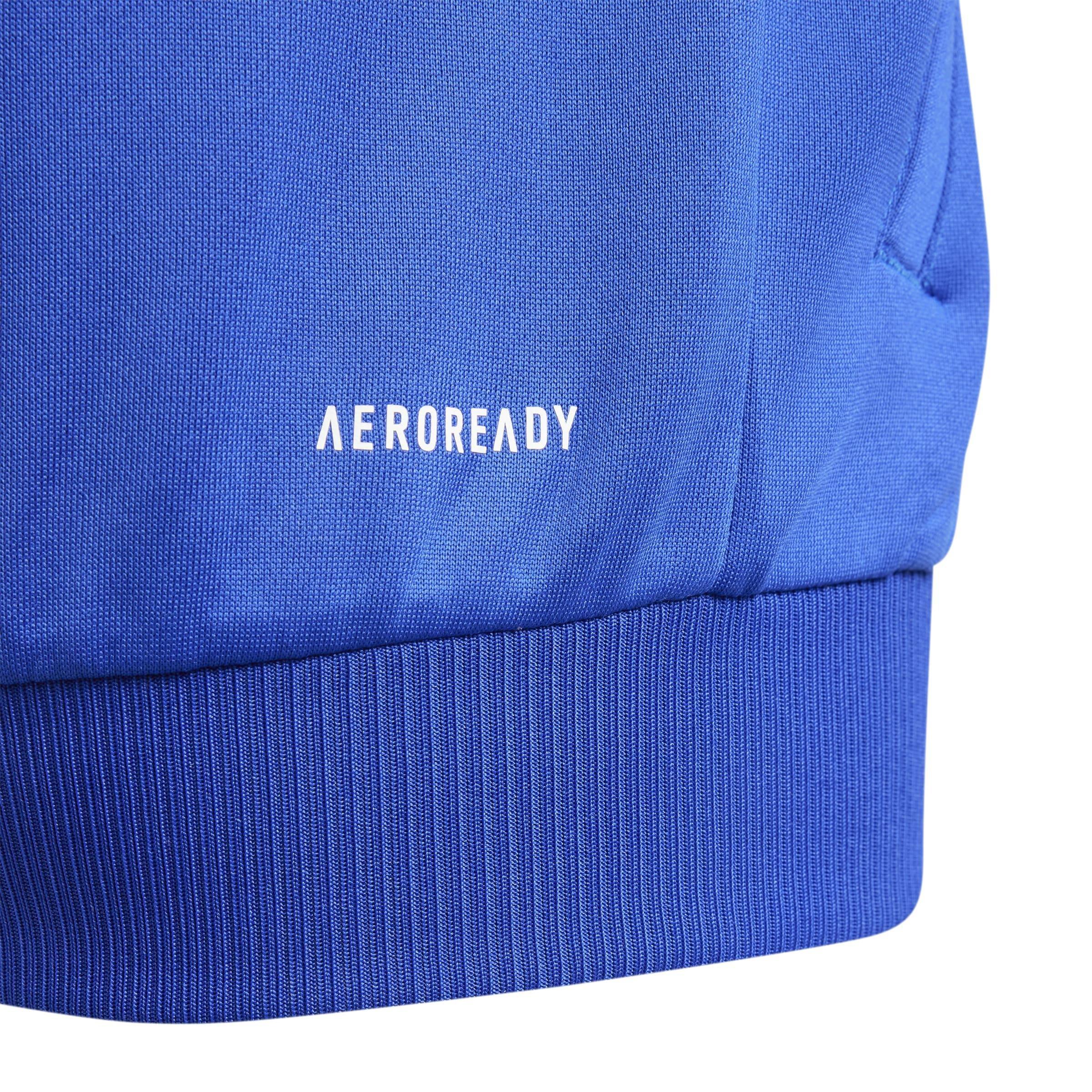 Kids Train Essentials AEROREADY 3-Stripes Regular-Fit Full-Zip Hoodie, Blue, , large image number 6
