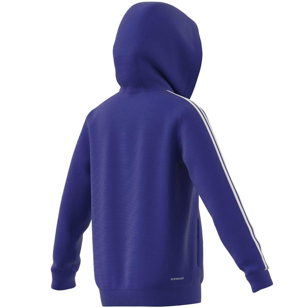 Kids Train Essentials AEROREADY 3-Stripes Regular-Fit Full-Zip Hoodie, Blue, , large image number 11