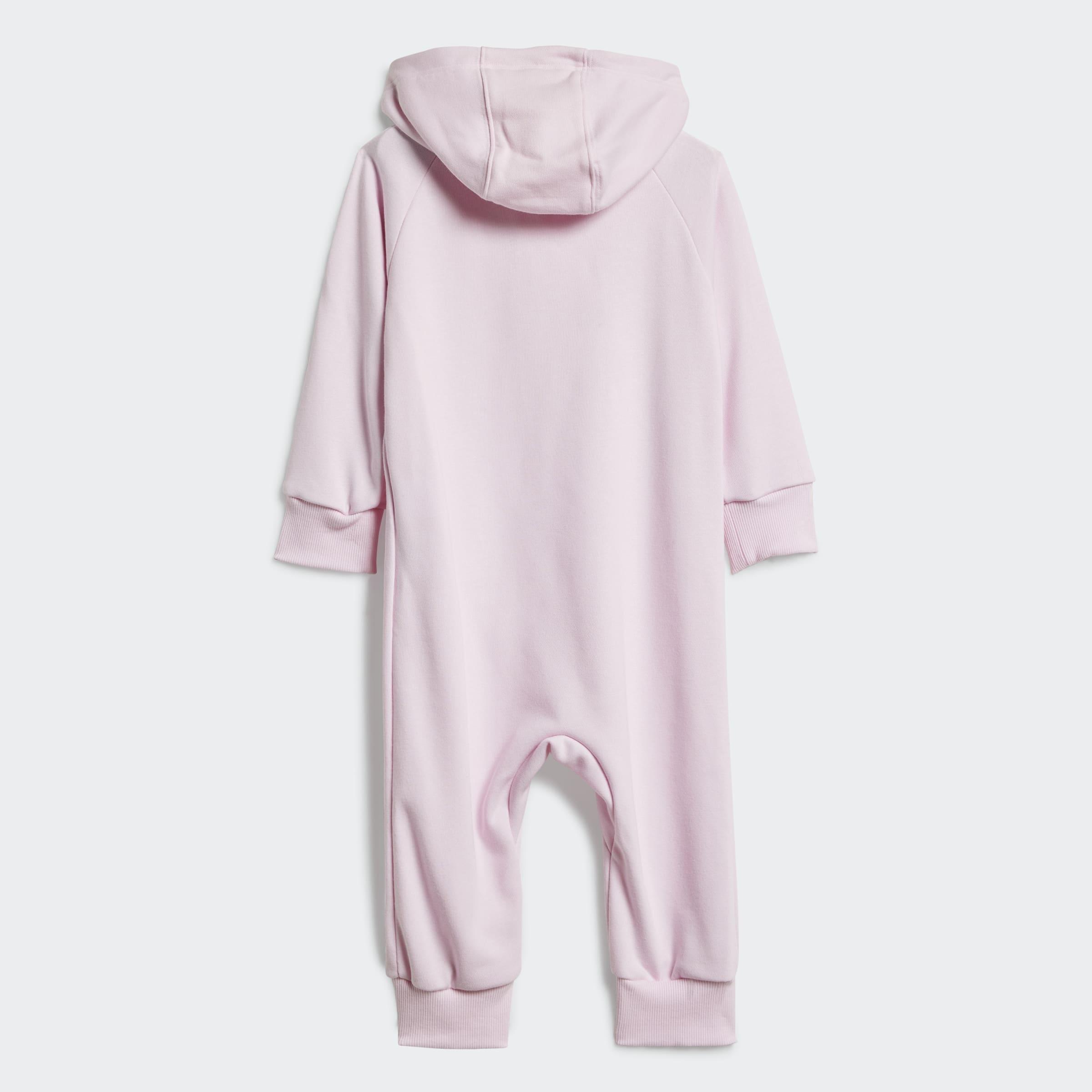Kids Unisex Essentials 3-Stripes French Terry Bodysuit, Pink, A901_ONE, large image number 2