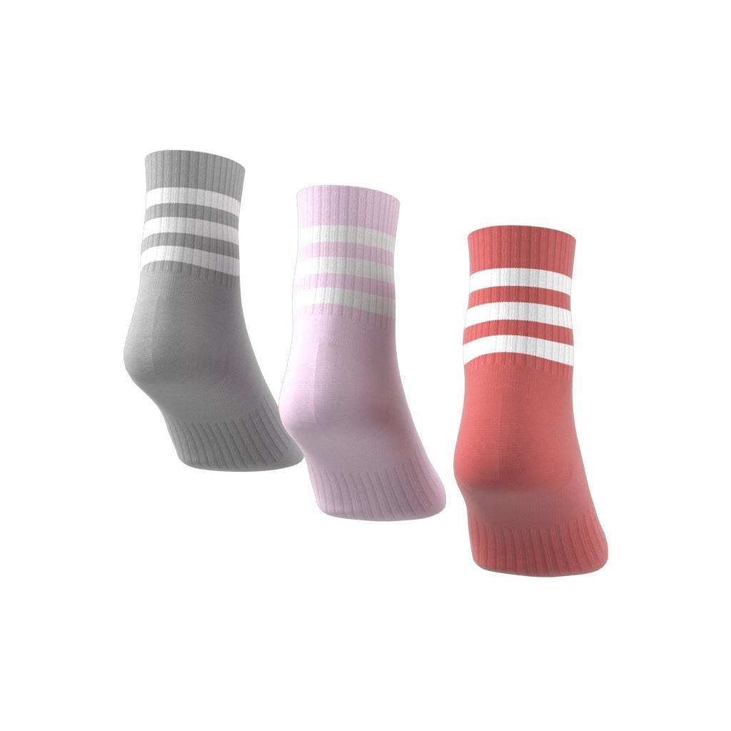 Unisex 3-Stripes Cushioned Sportswear Low-Cut Socks 3 Pairs, Multicolour, A901_ONE, large image number 0