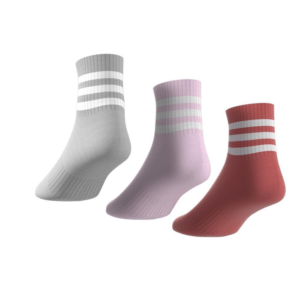 Unisex 3-Stripes Cushioned Sportswear Low-Cut Socks 3 Pairs, Multicolour, A901_ONE, large image number 3