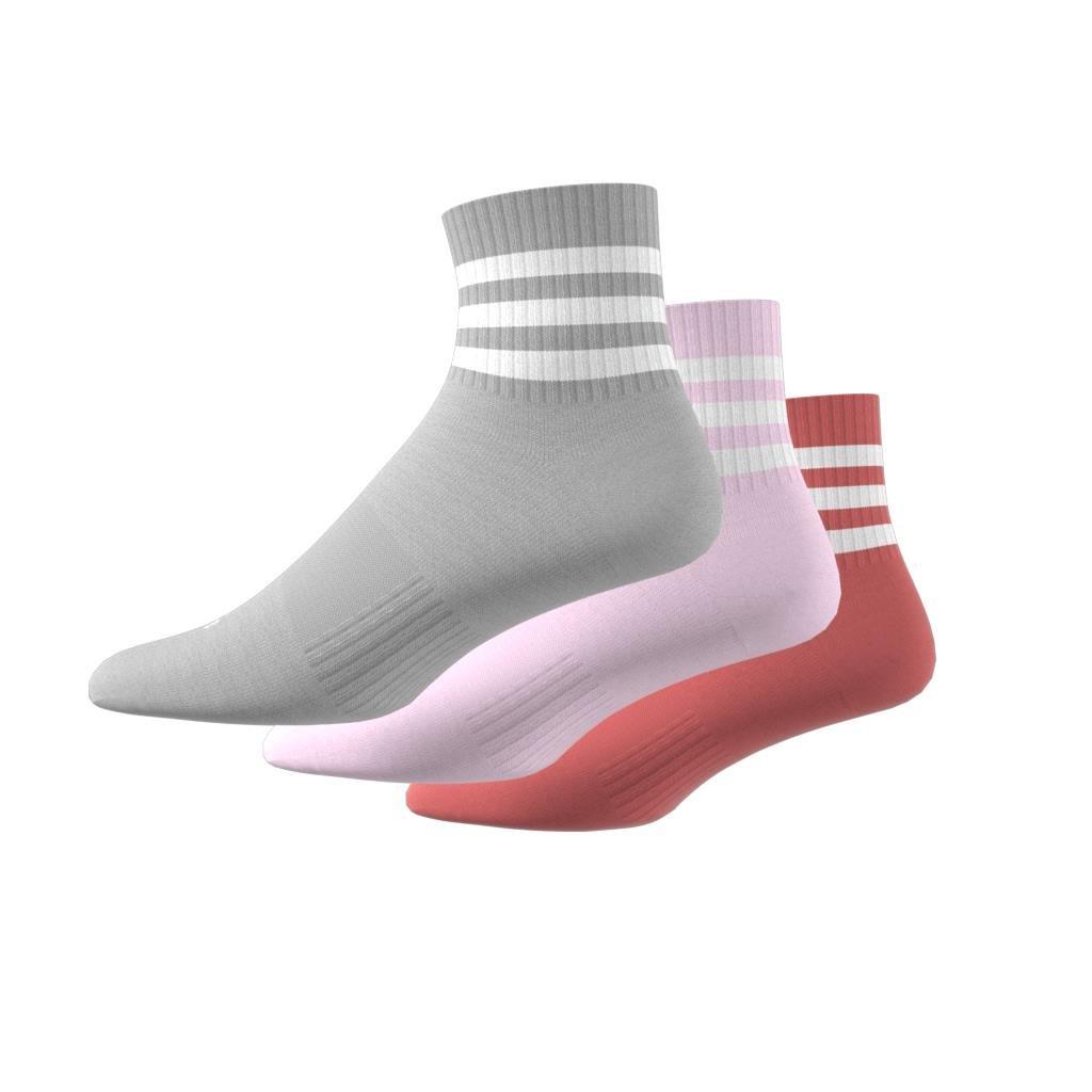Unisex 3-Stripes Cushioned Sportswear Low-Cut Socks 3 Pairs, Multicolour, A901_ONE, large image number 4