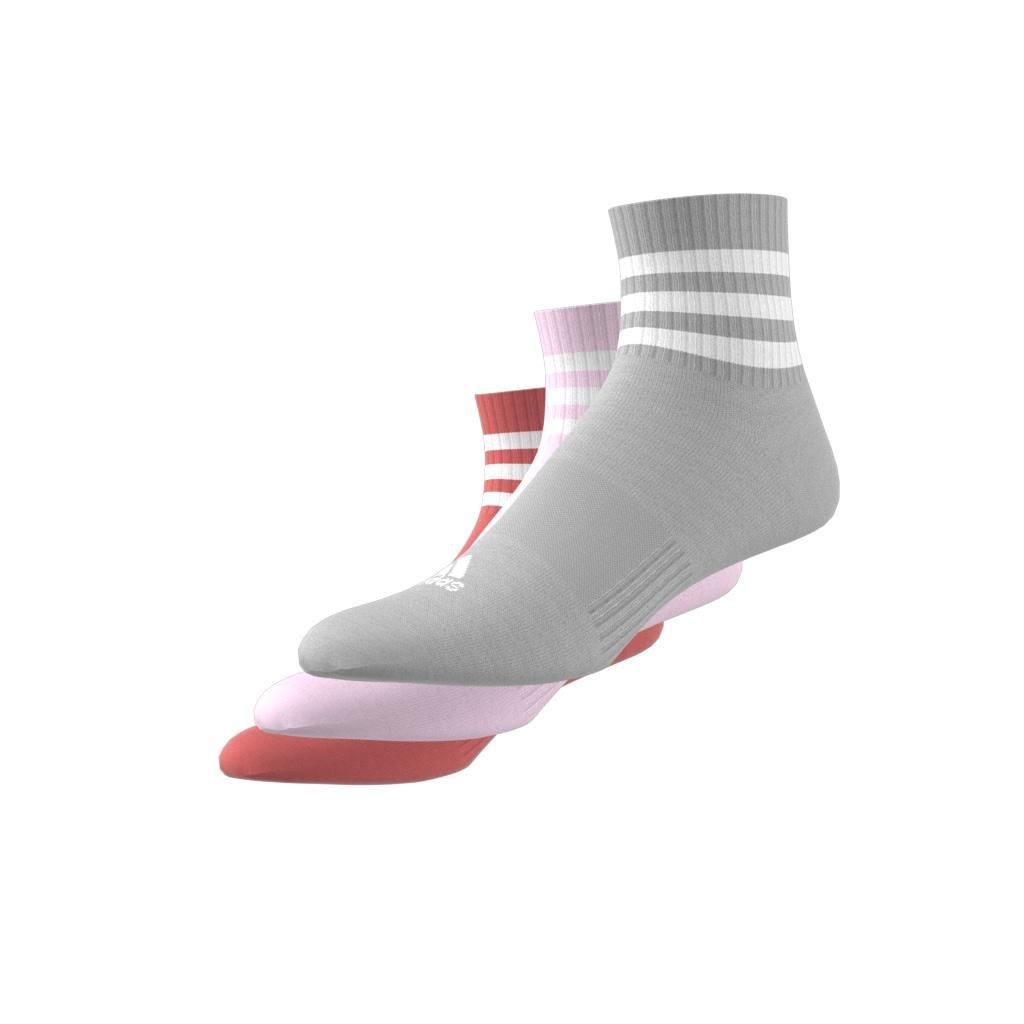 Unisex 3-Stripes Cushioned Sportswear Low-Cut Socks 3 Pairs, Multicolour, A901_ONE, large image number 6