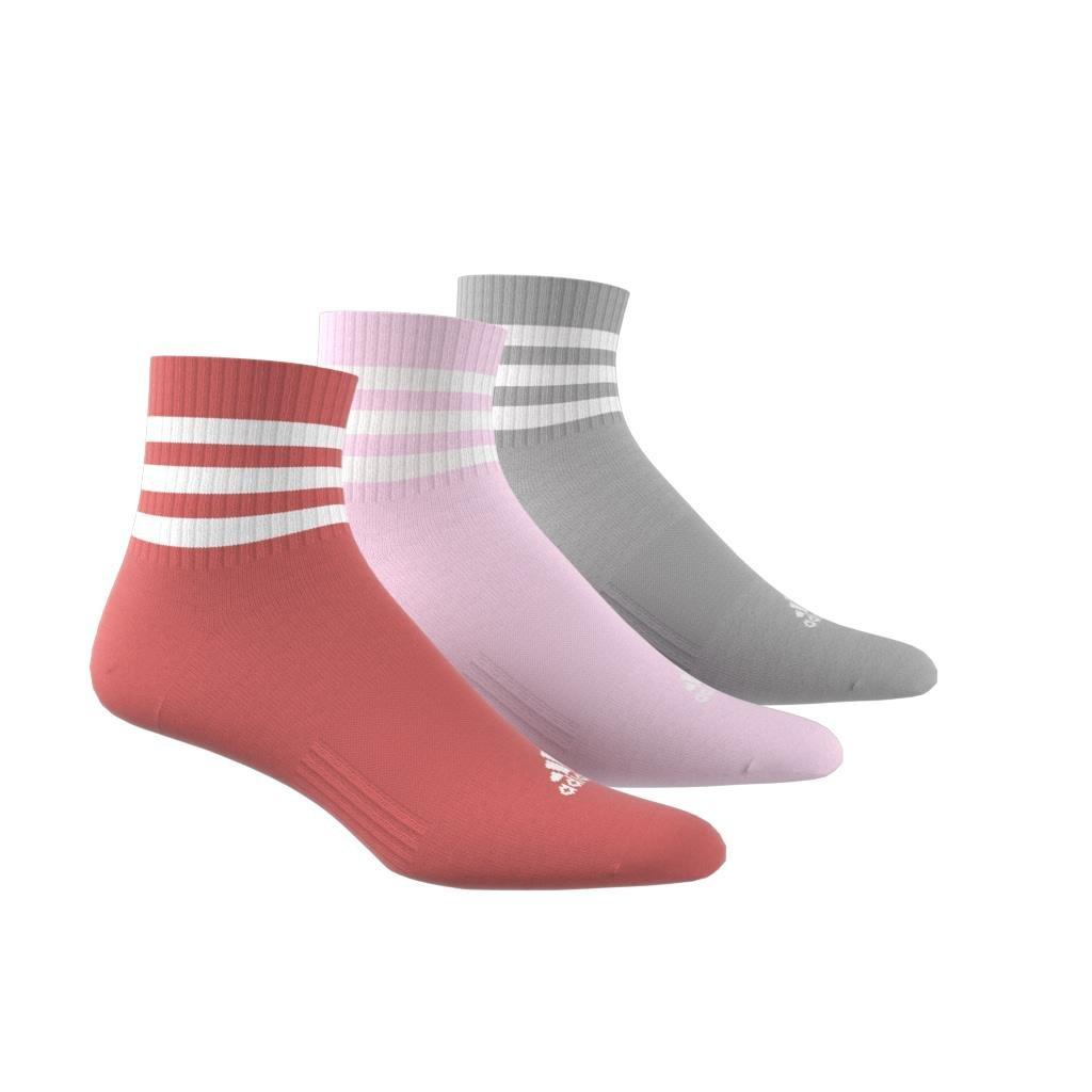 Unisex 3-Stripes Cushioned Sportswear Low-Cut Socks 3 Pairs, Multicolour, A901_ONE, large image number 8