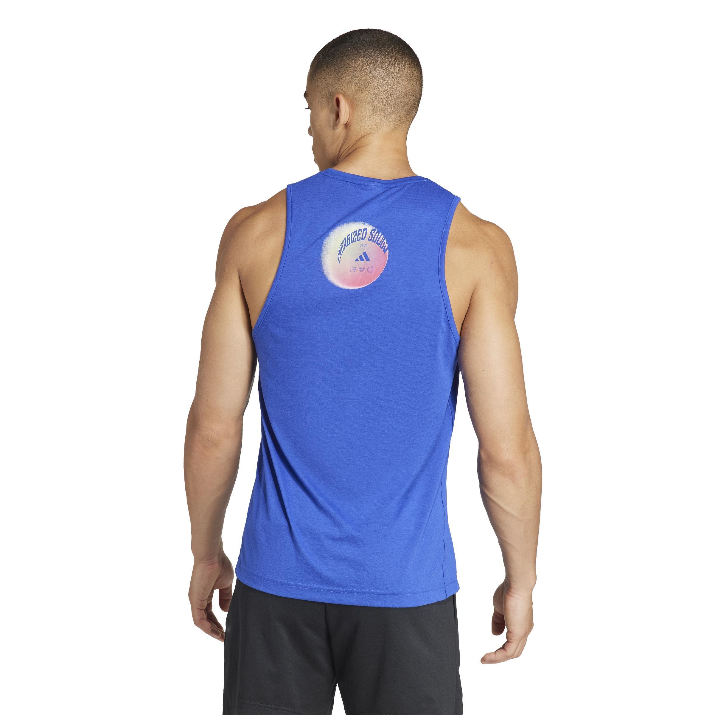 Yoga Training Tank Top, Blue, A901_ONE, large image number 12