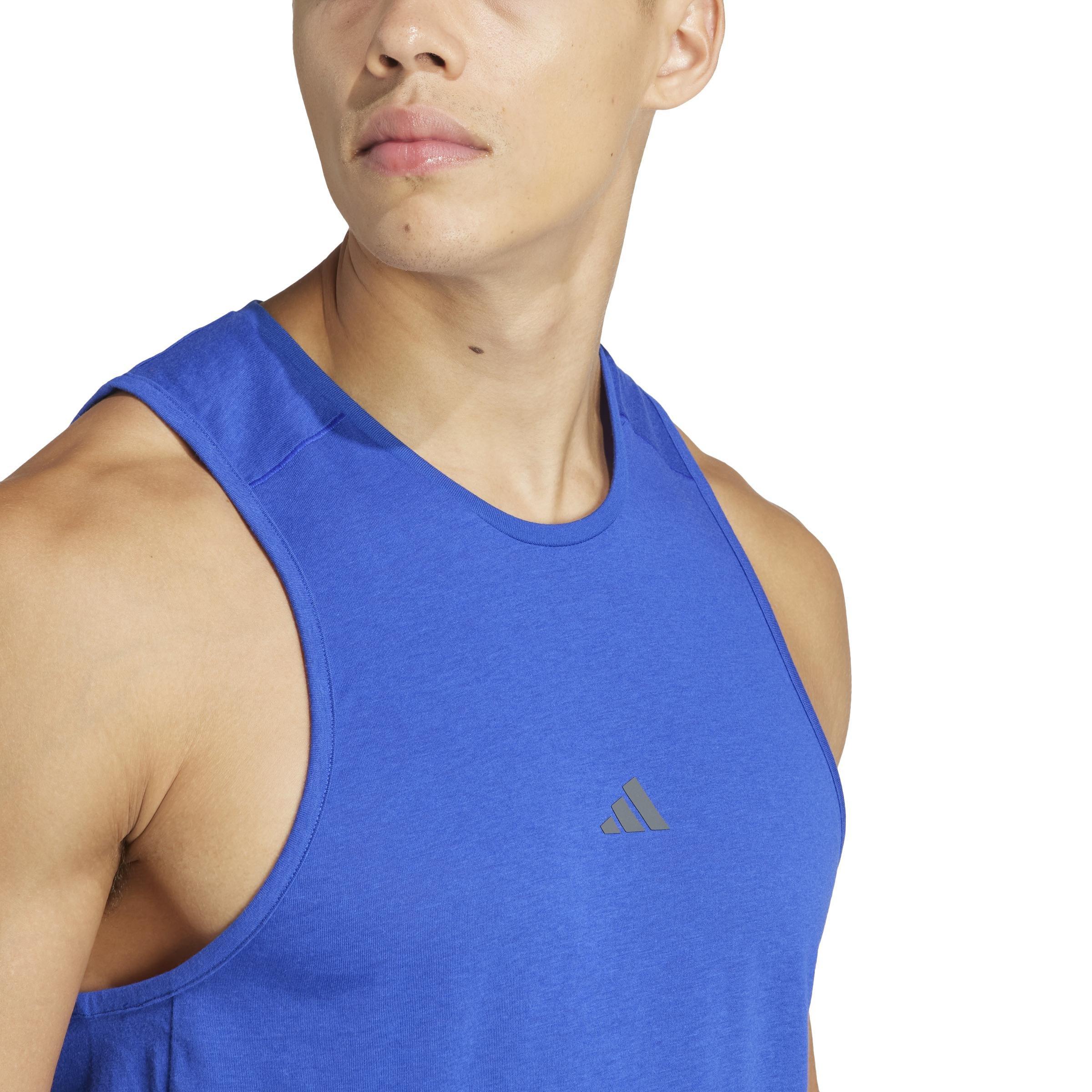 Yoga Training Tank Top, Blue, A901_ONE, large image number 14