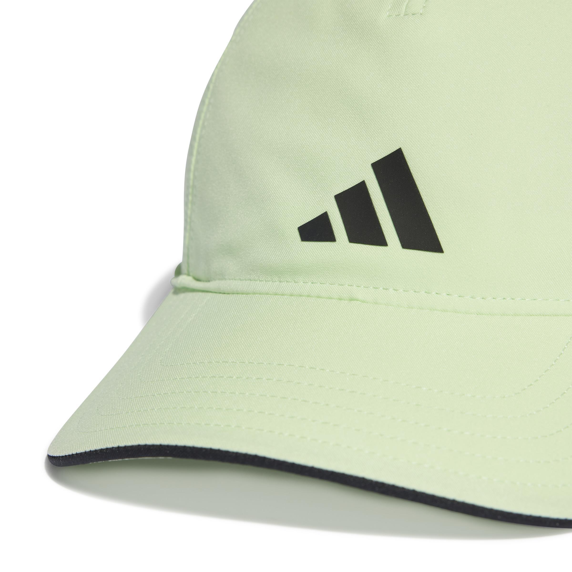 Unisex Aeroready Training Running Baseball Cap, Green, A901_ONE, large image number 2