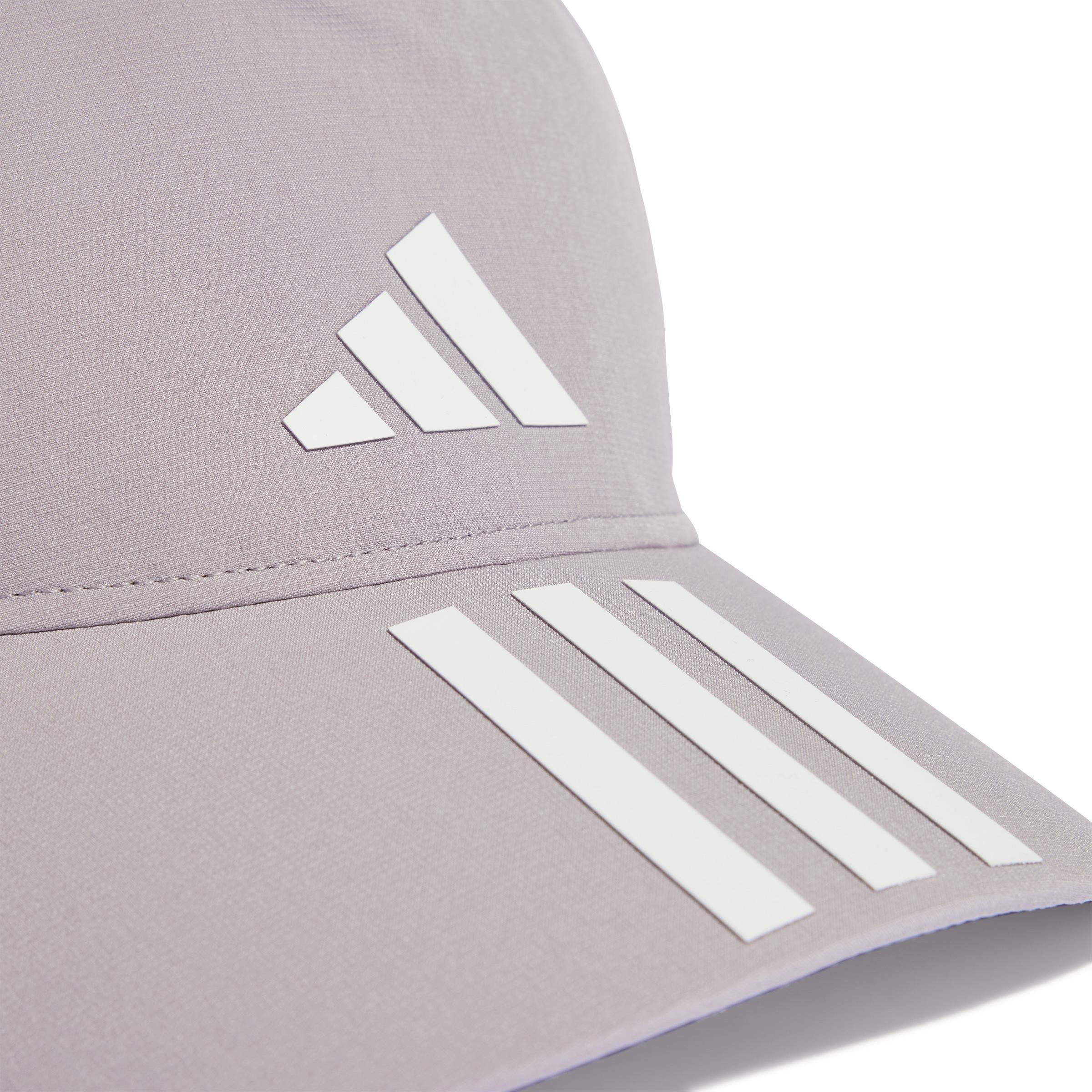 Unisex 3-Stripes AEROREADY Running Training Baseball Cap, Purple, , large image number 0