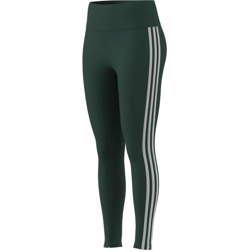 3-Stripes Leggings, Green, A901_ONE, large image number 5