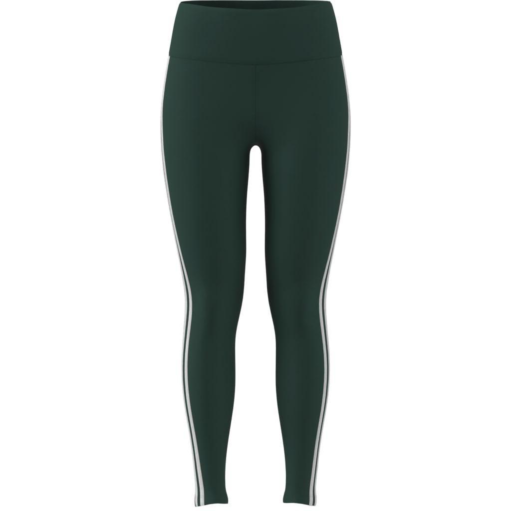 3-Stripes Leggings, Green, A901_ONE, large image number 7