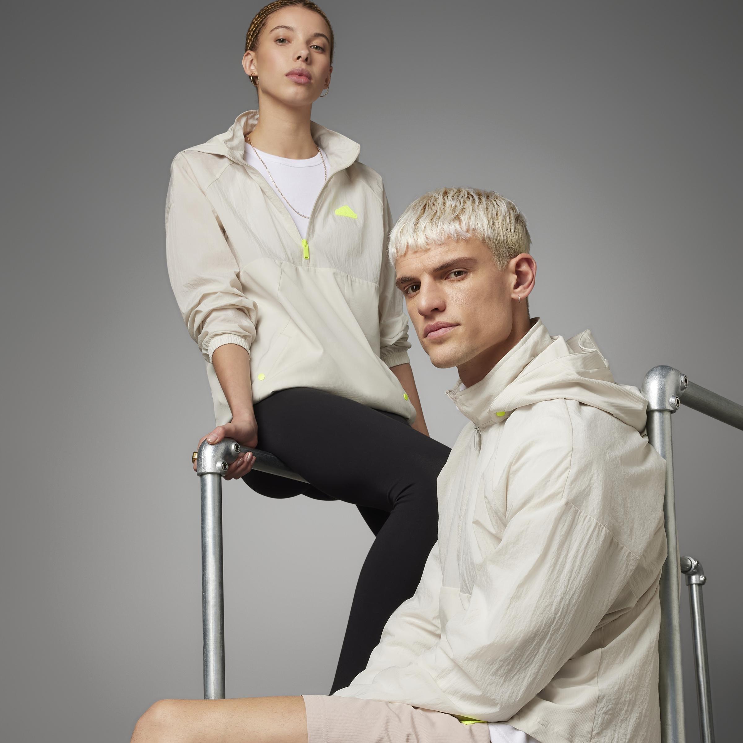 Unisex Lift Your Mind Windbreaker, Beige, , large image number 10