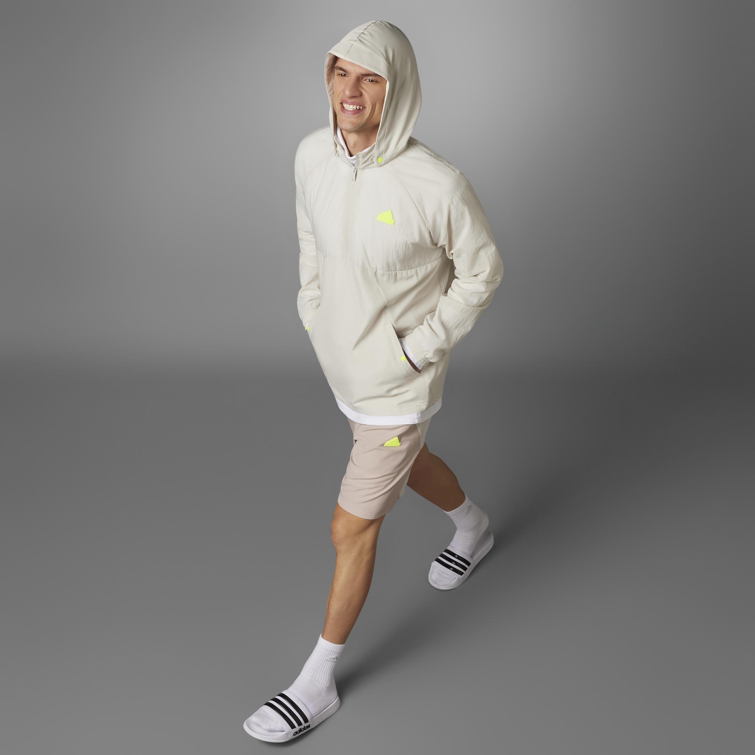 Unisex Lift Your Mind Windbreaker, Beige, , large image number 11