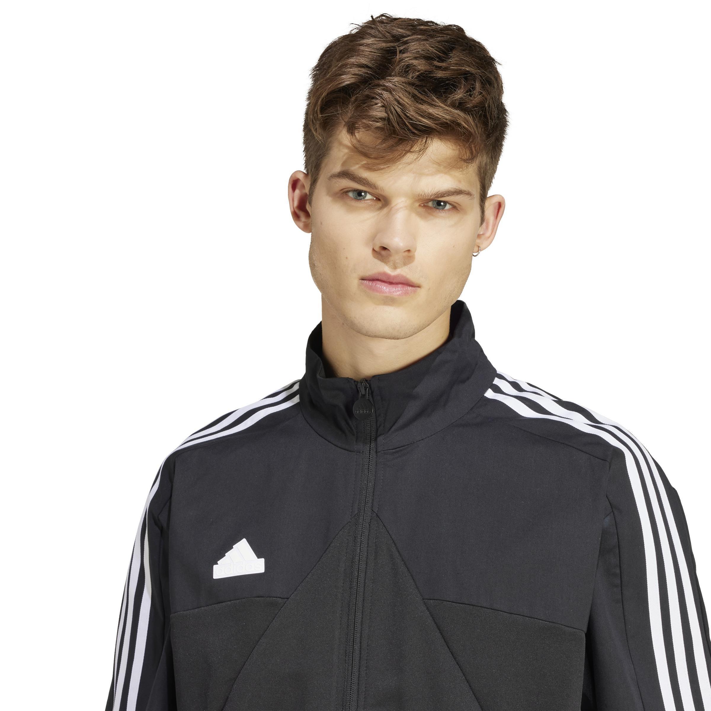 Tiro Material Mix Track Top, Black, , large image number 4