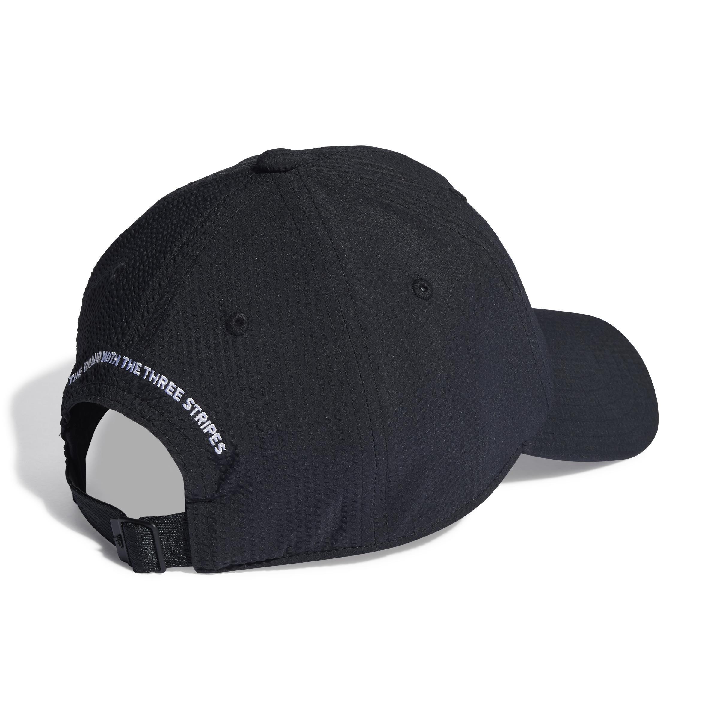 Unisex Seersucker Dad Cap, Black, , large image number 1