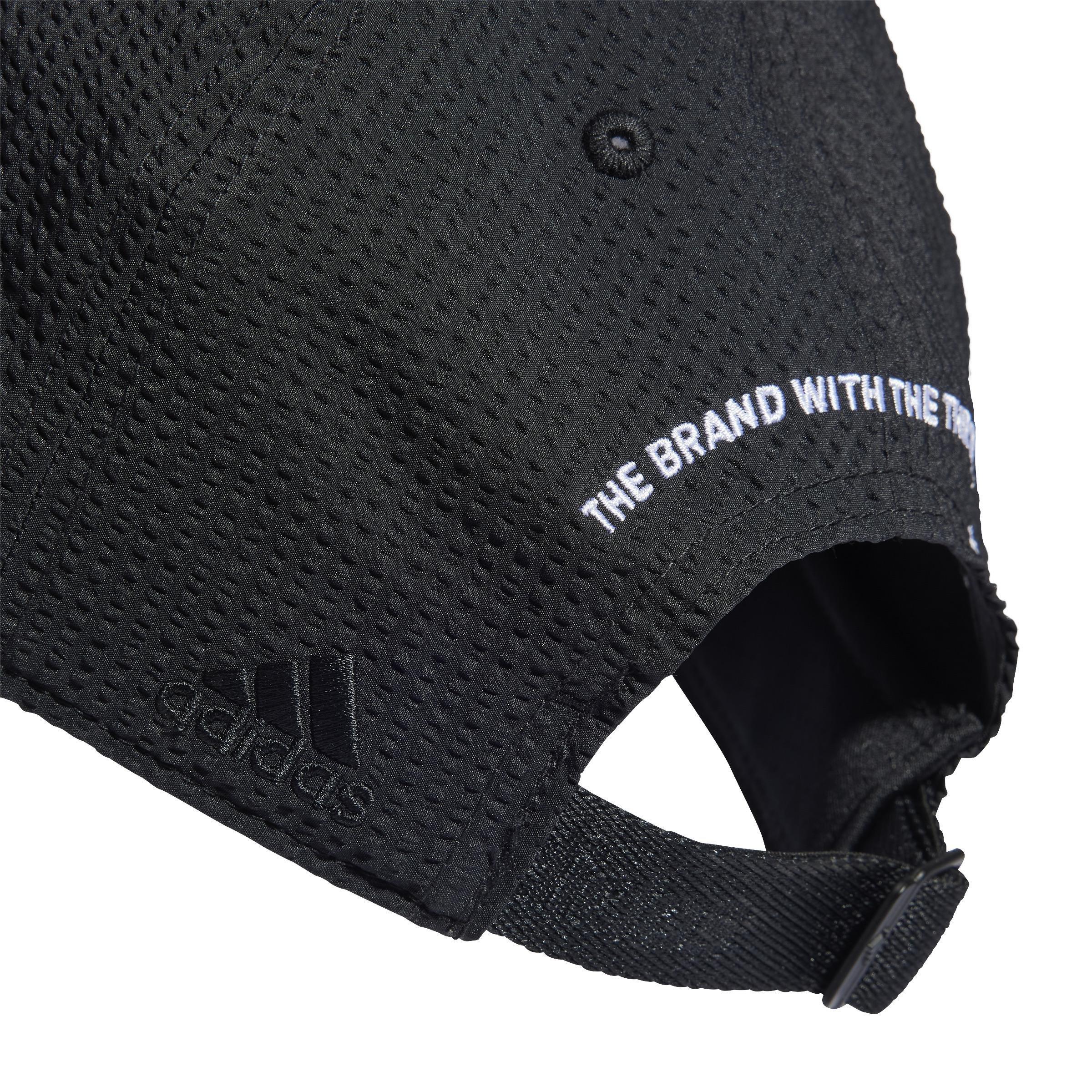 Unisex Seersucker Dad Cap, Black, , large image number 2