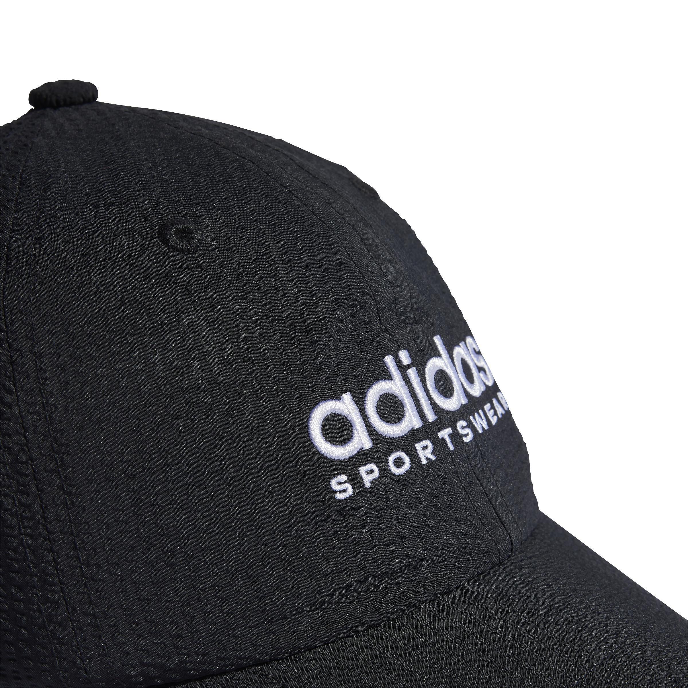 Unisex Seersucker Dad Cap, Black, , large image number 3