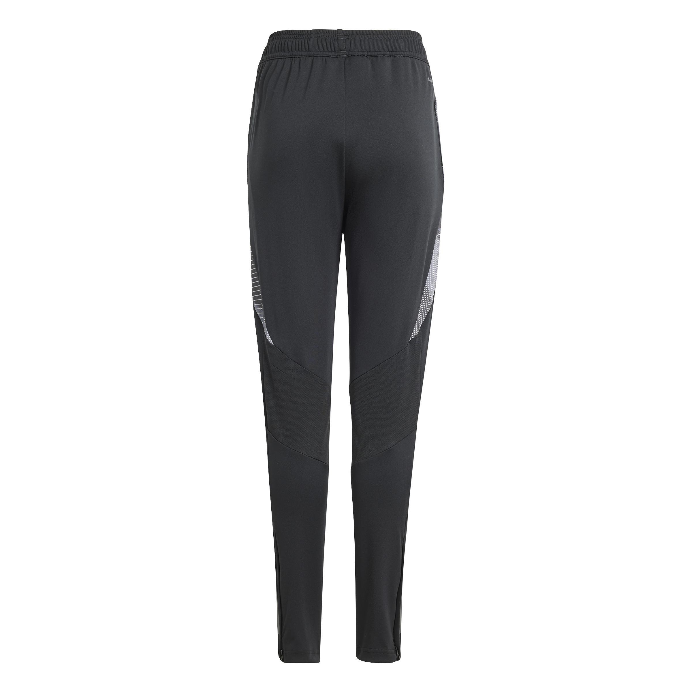 Unisex Kids Tiro 24 Competition Training Tracksuit Bottoms, Black, , large image number 2