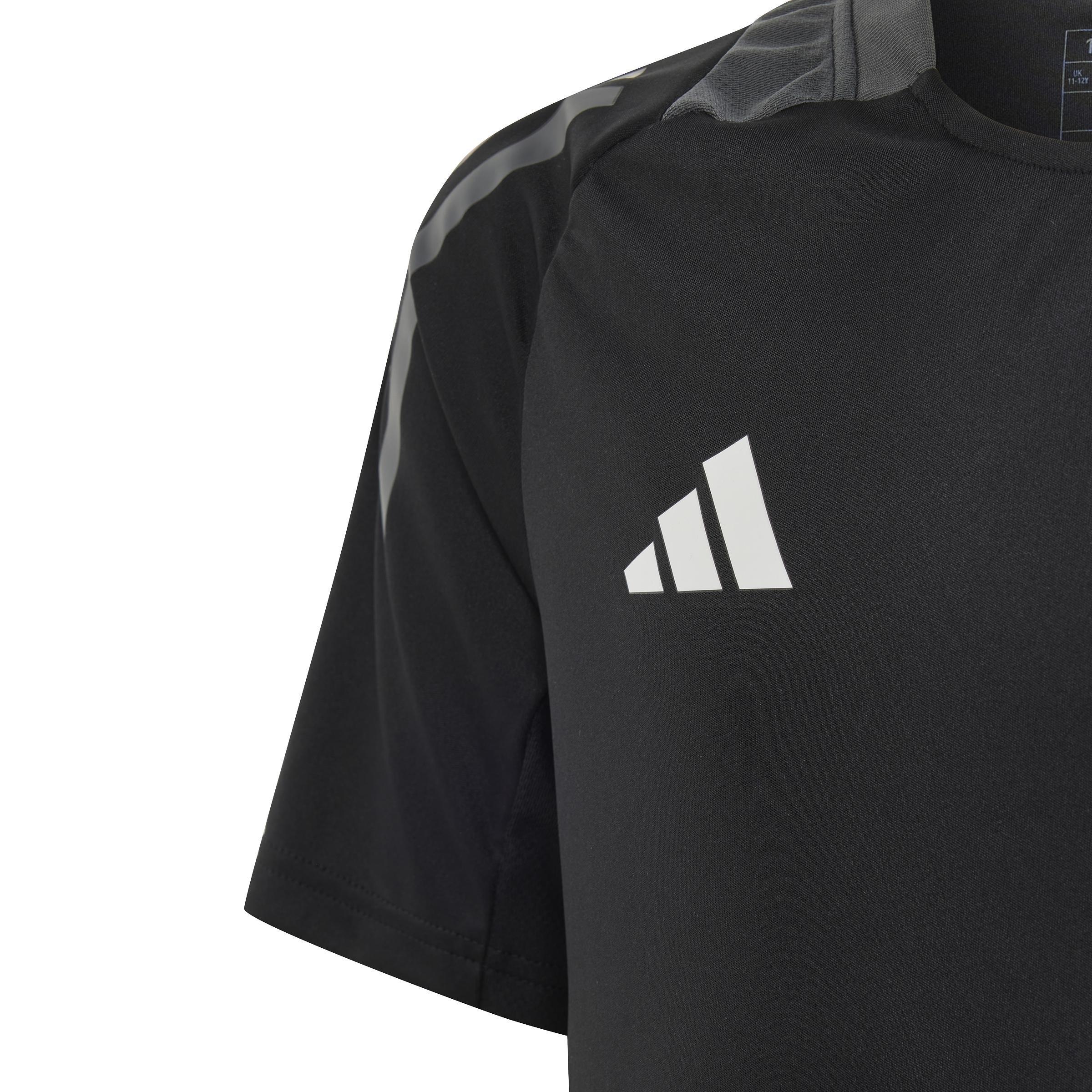 Unisex Kids Tiro 24 Competition Training Jersey, Black, A901_ONE, large image number 5