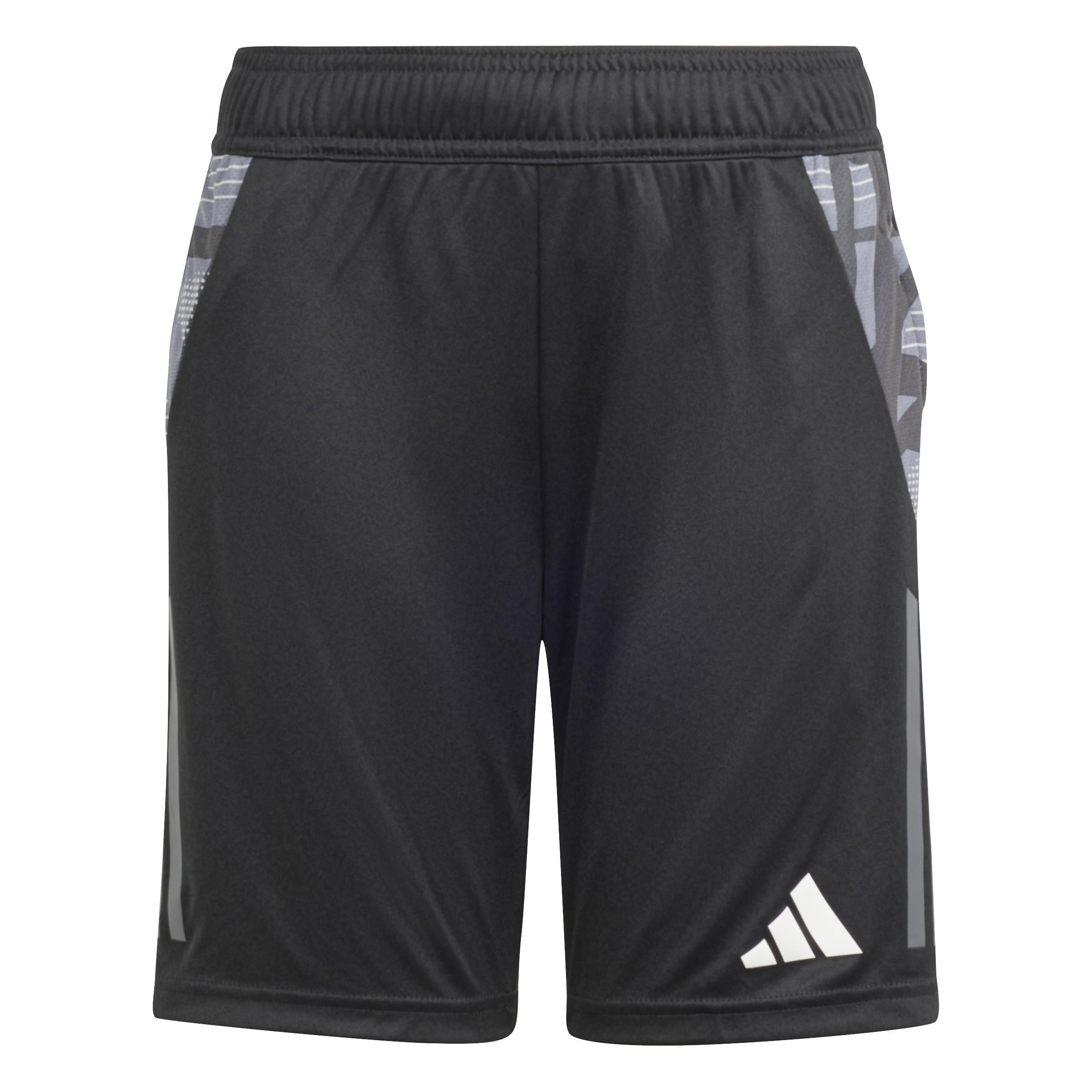 Unisex Kids Tiro 24 Competition Training Shorts, Black, , large image number 0