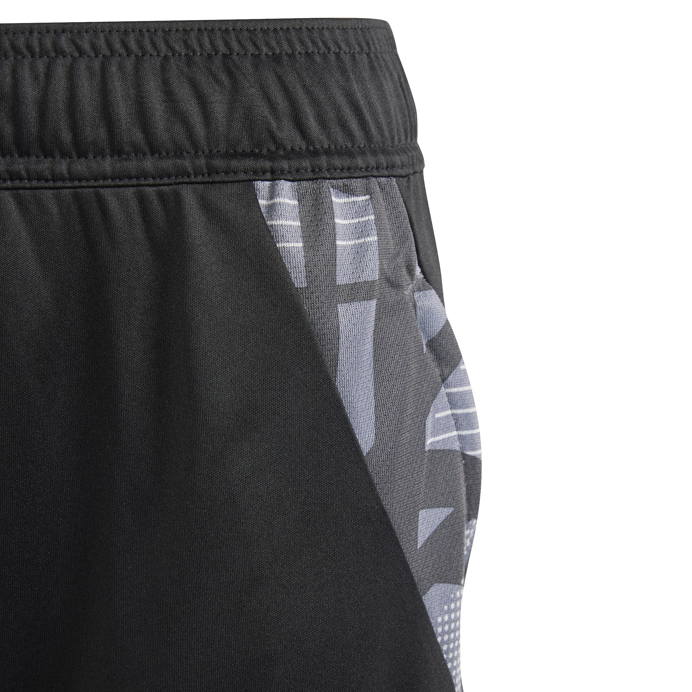 Unisex Kids Tiro 24 Competition Training Shorts, Black, , large image number 4