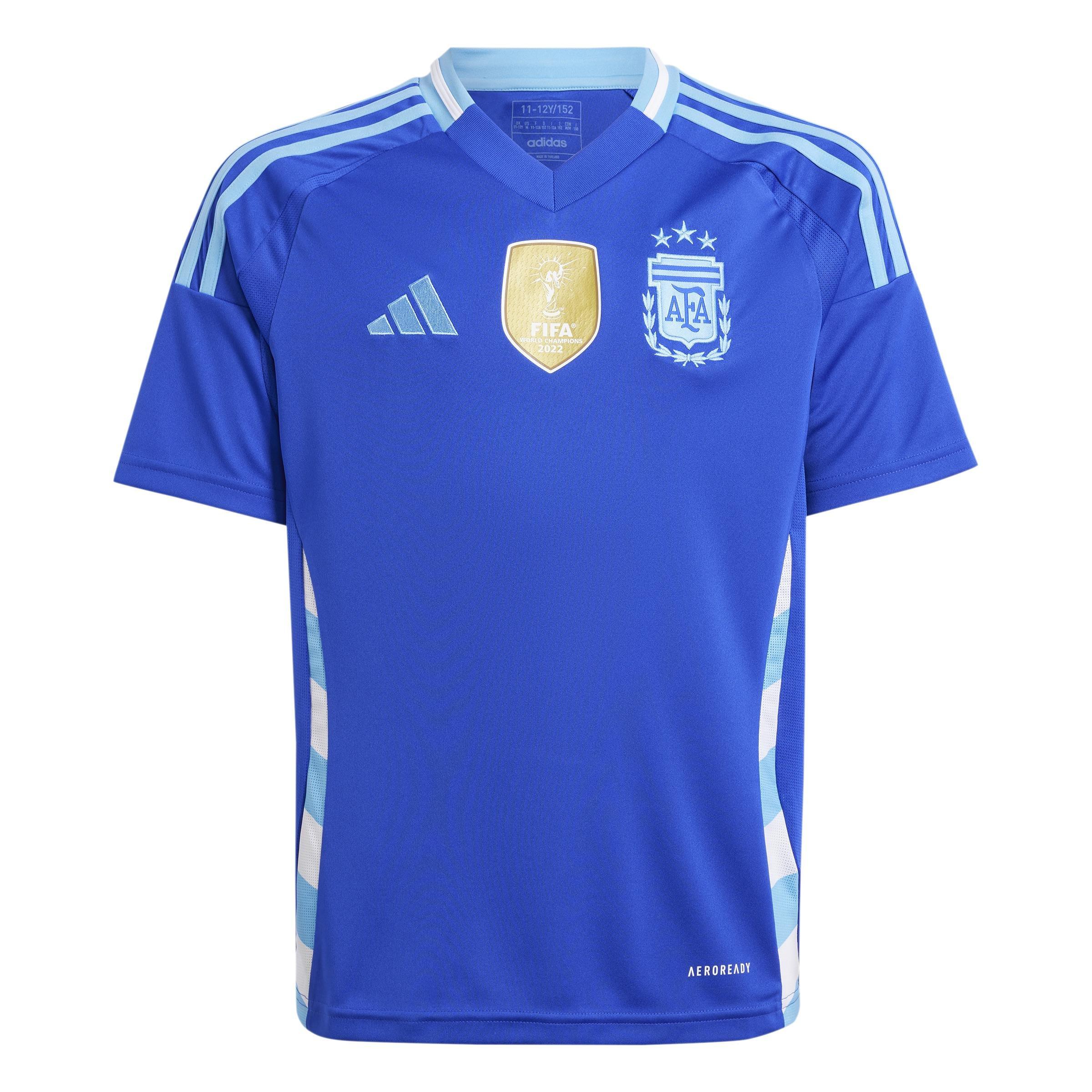Kids Argentina 24 Away Jersey, Blue, , large image number 0