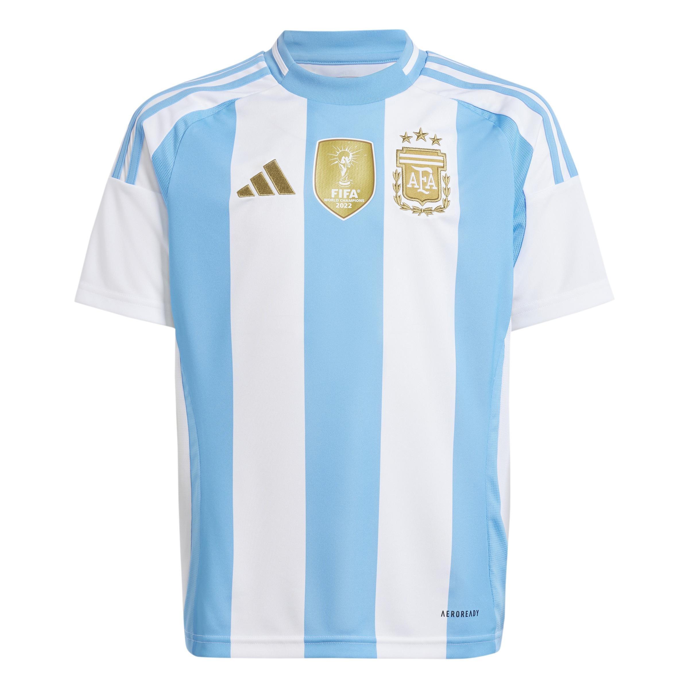 Kids Argentina 24 Home Jersey, White, A901_ONE, large image number 0