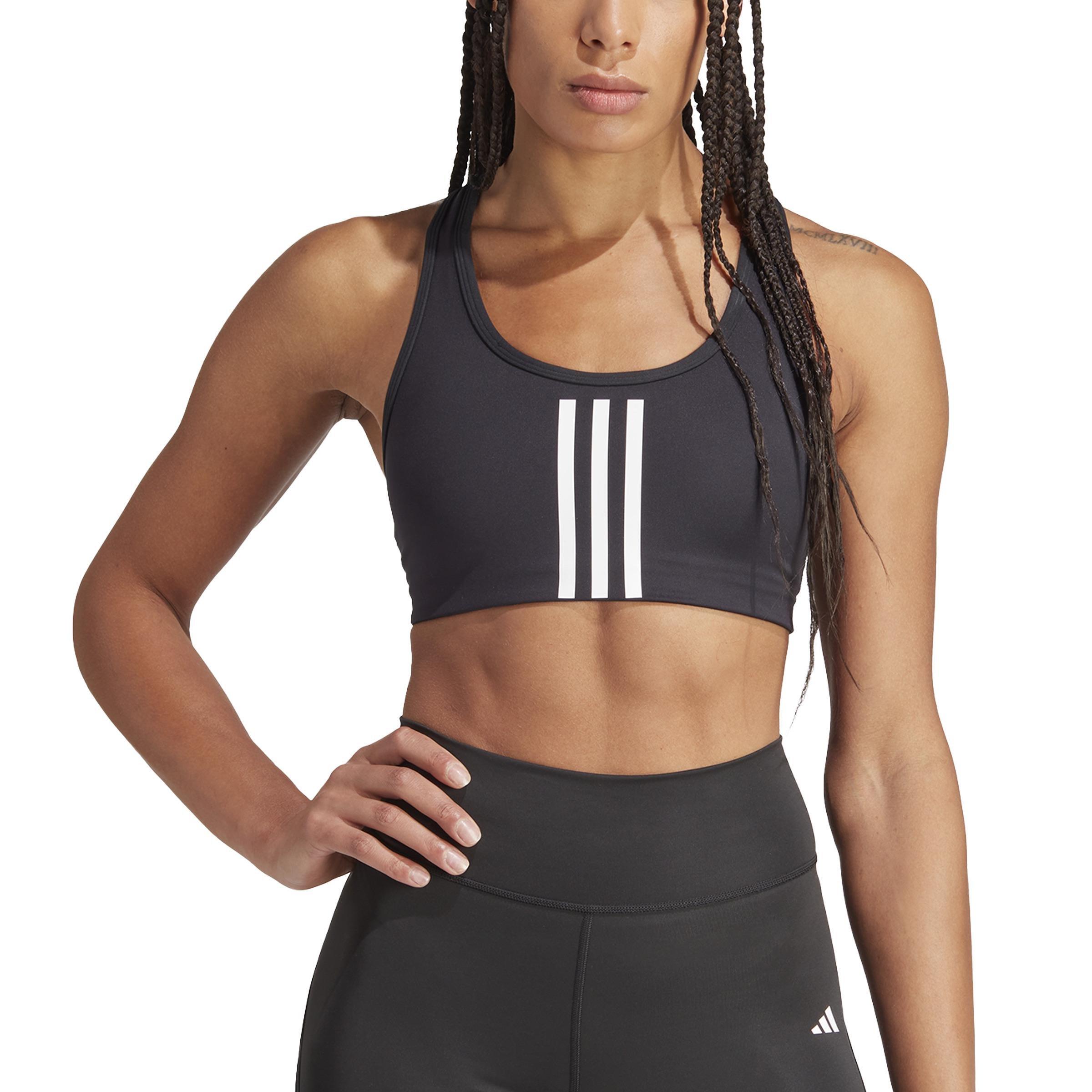 Powerimpact Training Medium-Support Bra - Mix Mat Iteration, Black, , large image number 1