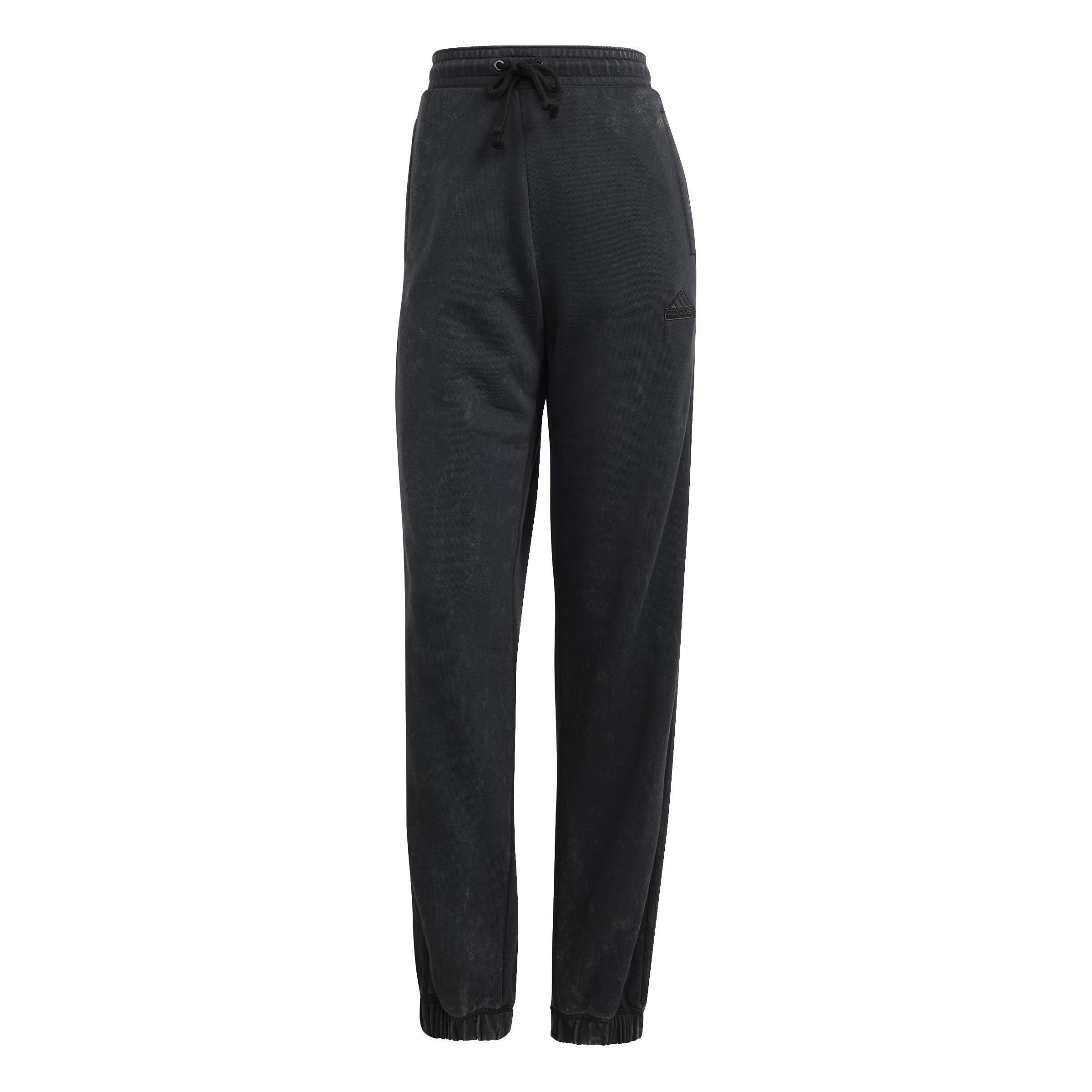 All Szn French Terry 3-Stripes Garment Wash Joggers, Black