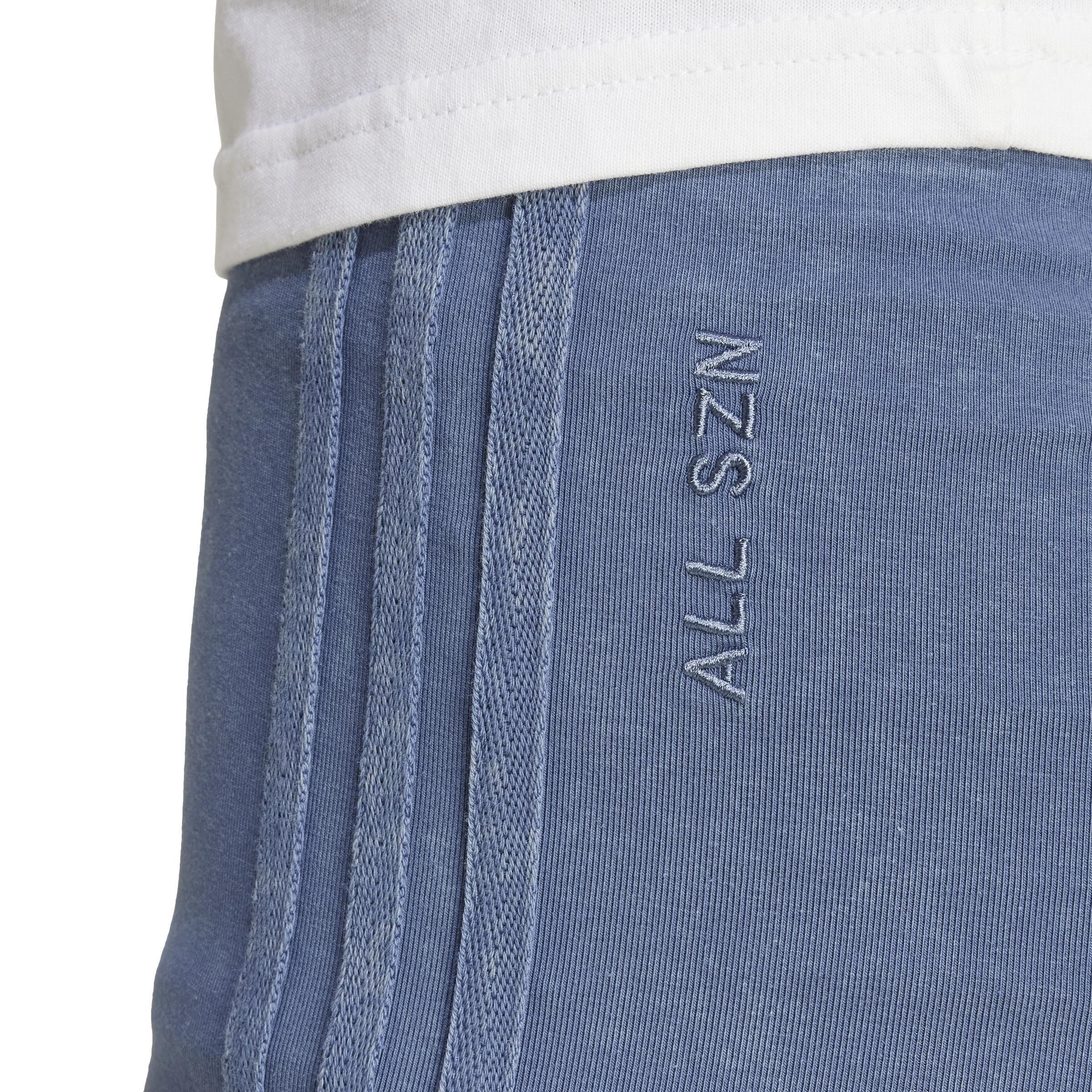 ALL SZN 3-Stripes Garment Wash Bike Shorts, Blue, , large image number 3
