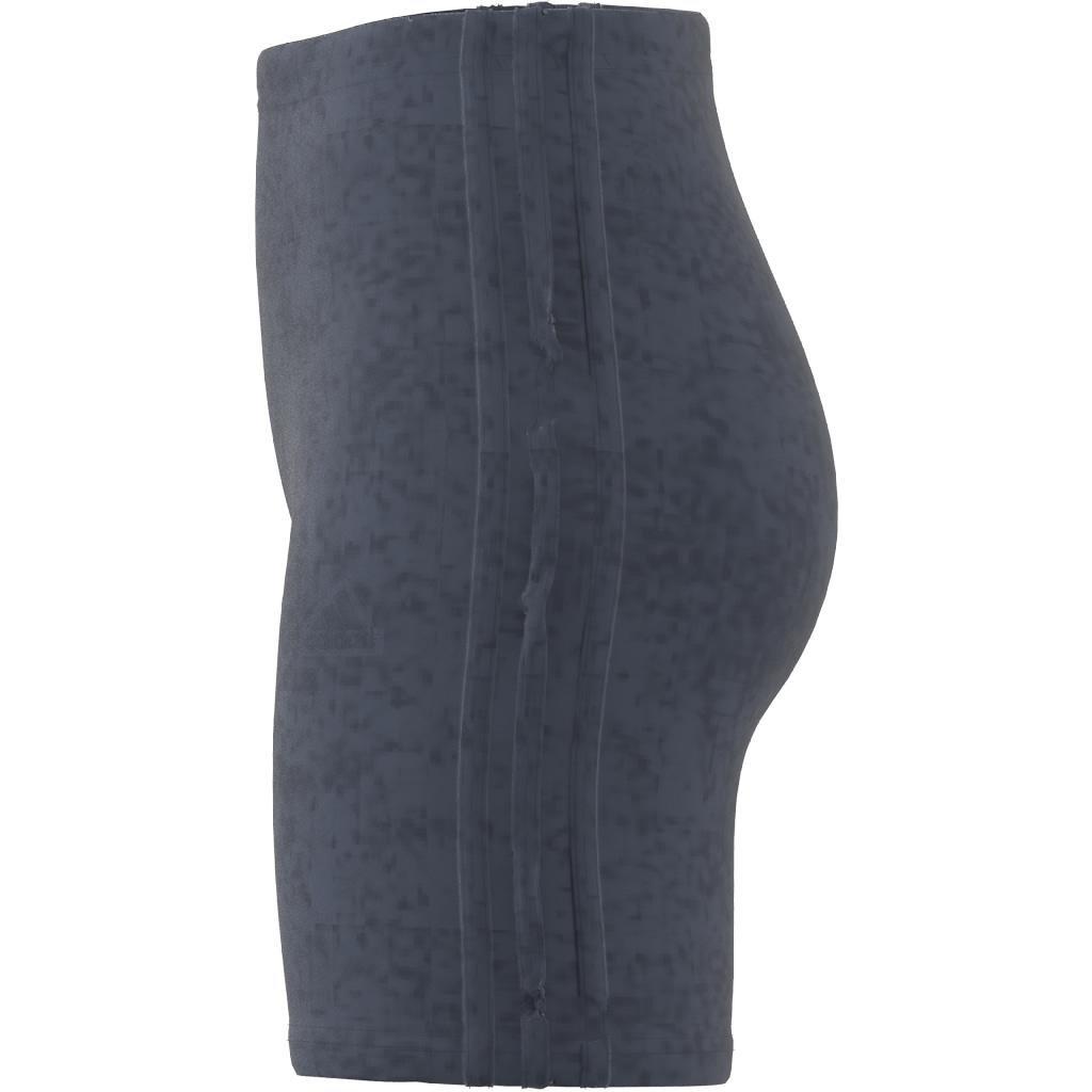 ALL SZN 3-Stripes Garment Wash Bike Shorts, Blue, , large image number 7