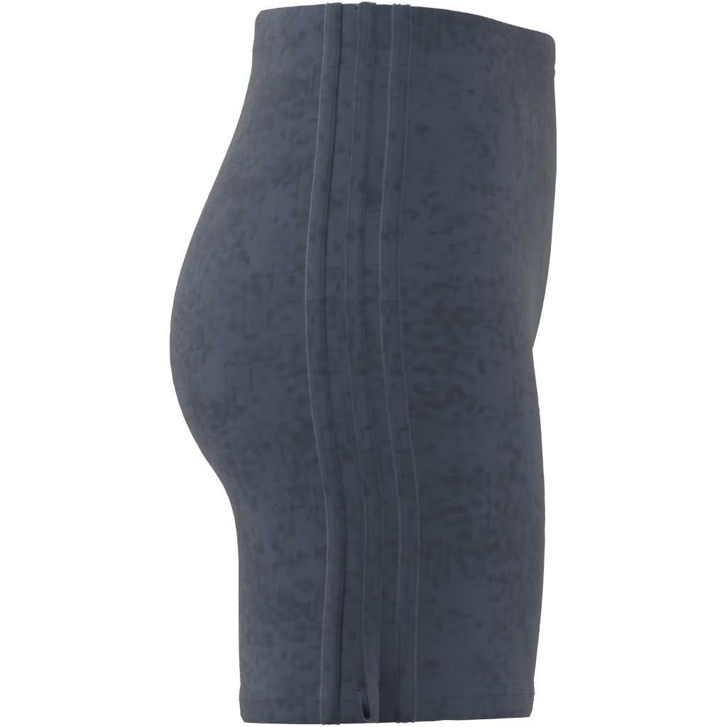 ALL SZN 3-Stripes Garment Wash Bike Shorts, Blue, , large image number 10