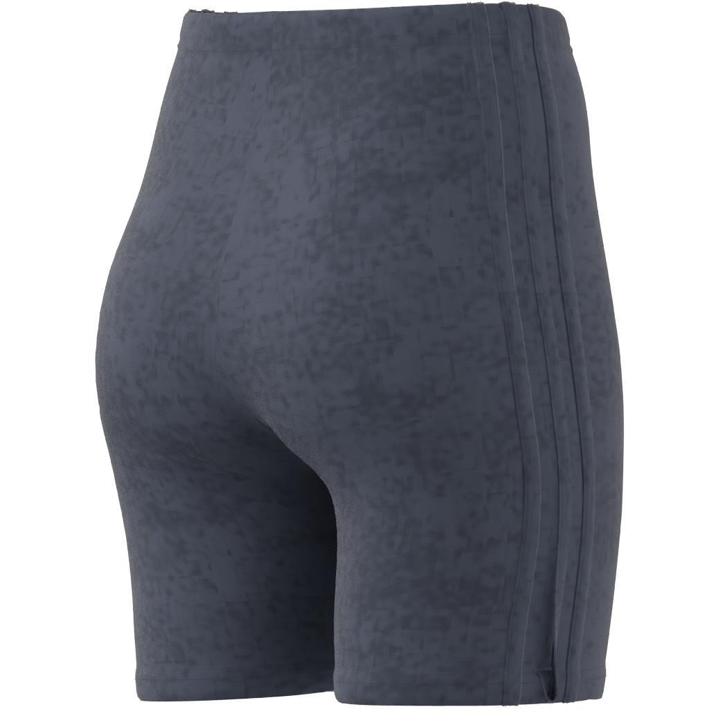 ALL SZN 3-Stripes Garment Wash Bike Shorts, Blue, , large image number 11