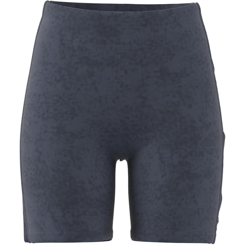 ALL SZN 3-Stripes Garment Wash Bike Shorts, Blue, , large image number 13