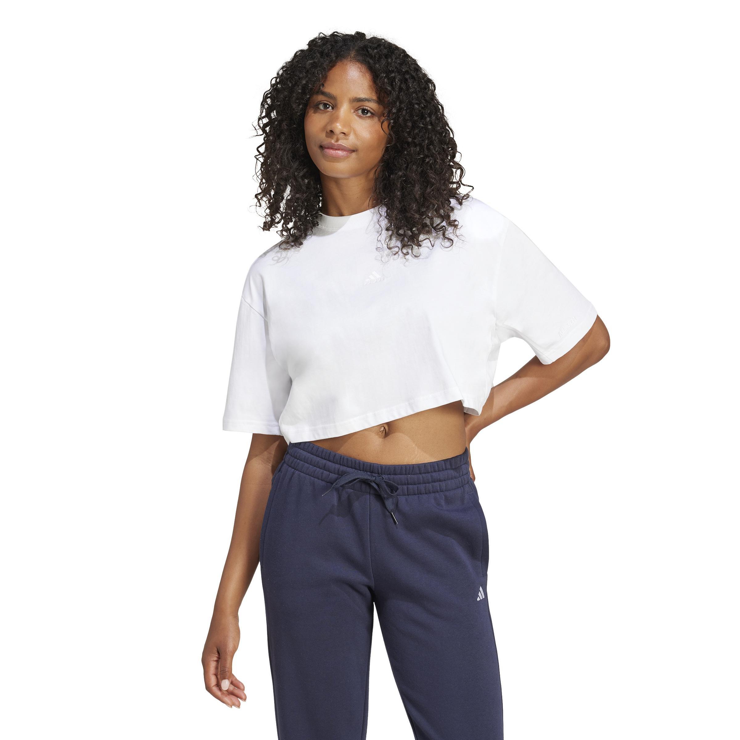 ALL SZN Loose Crop T-Shirt, White, A901_ONE, large image number 10