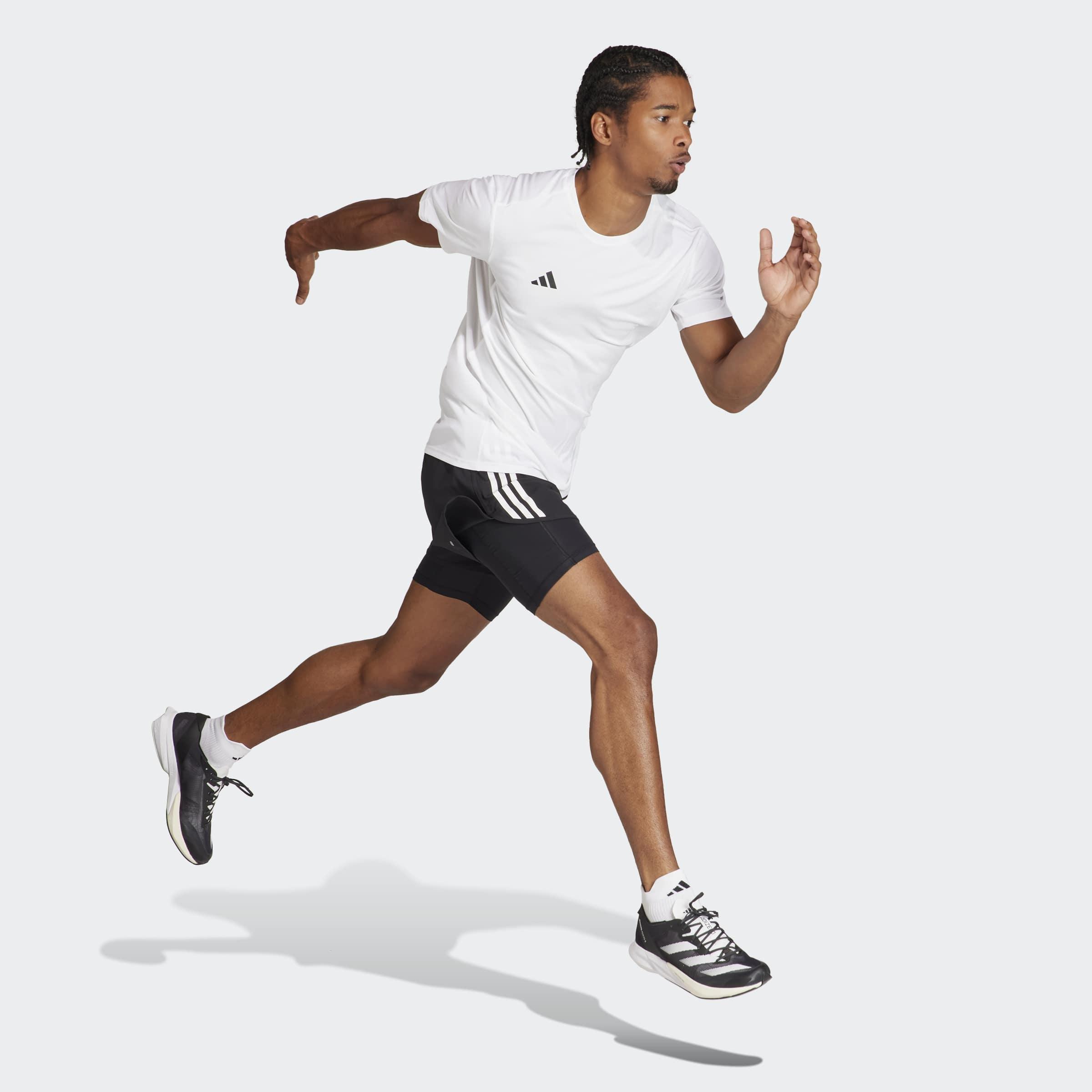 Own the Run 3-Stripes 2-in-1 Shorts, Black, A901_ONE, large image number 4