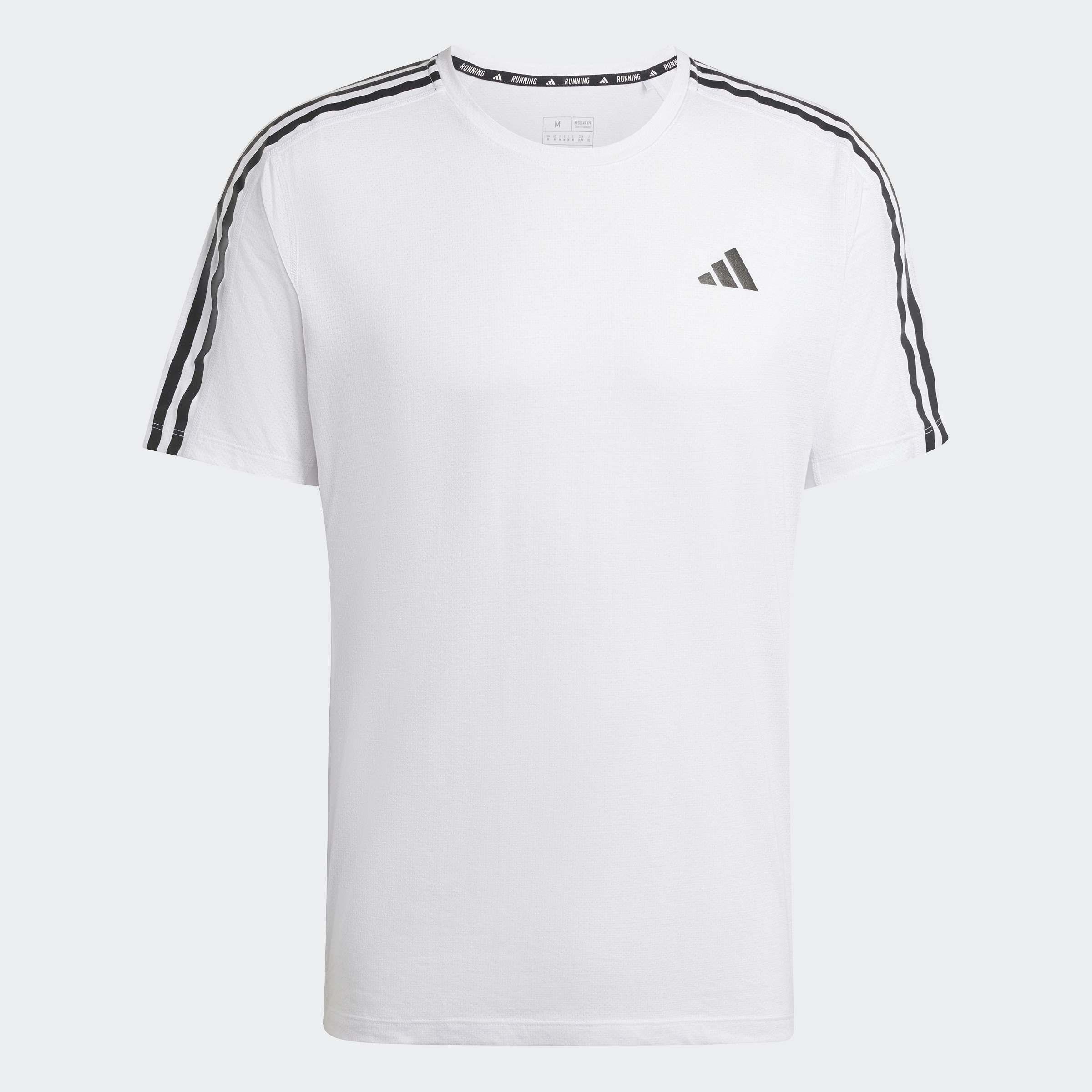 Own the Run 3-Stripes T-Shirt, White, A901_ONE, large image number 0