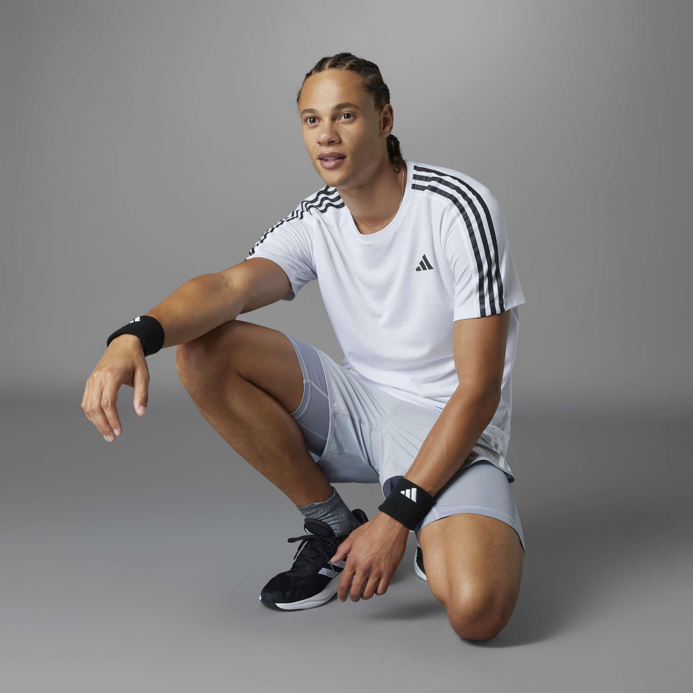 Own the Run 3-Stripes T-Shirt, White, A901_ONE, large image number 9