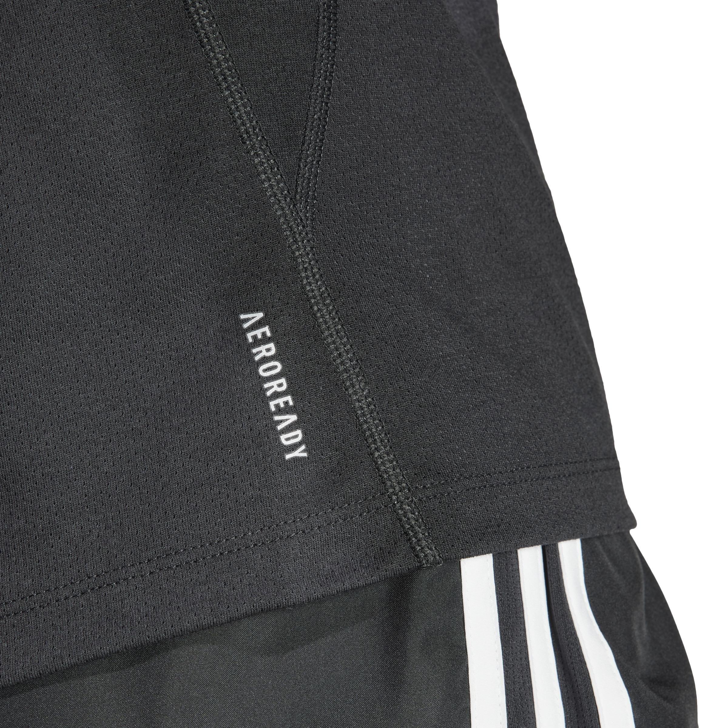Own the Run 3-Stripes T-Shirt, Black, A901_ONE, large image number 5