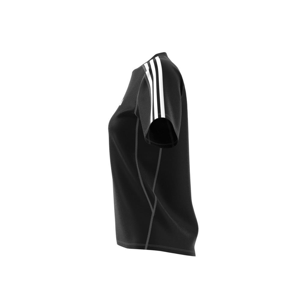 Own the Run 3-Stripes T-Shirt, Black, A901_ONE, large image number 12