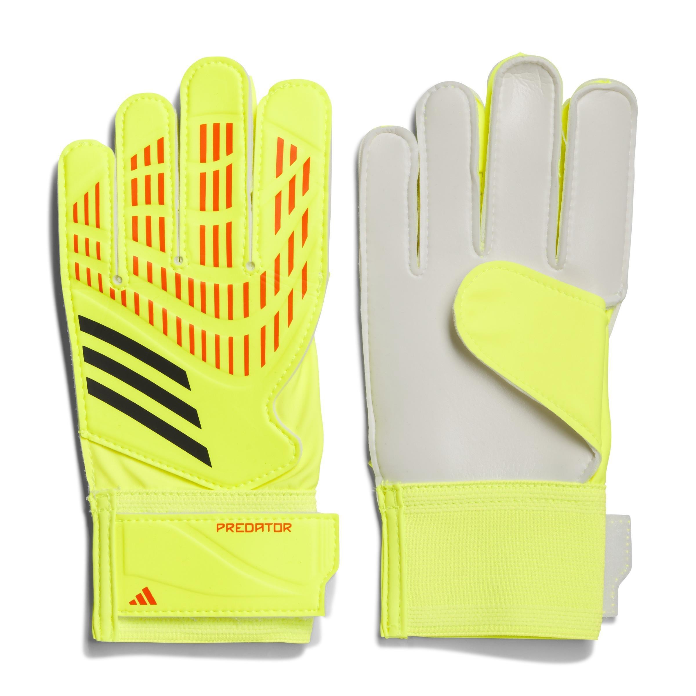 Unisex Kids Predator Training Goalkeeper Gloves, Yellow, , large image number 0