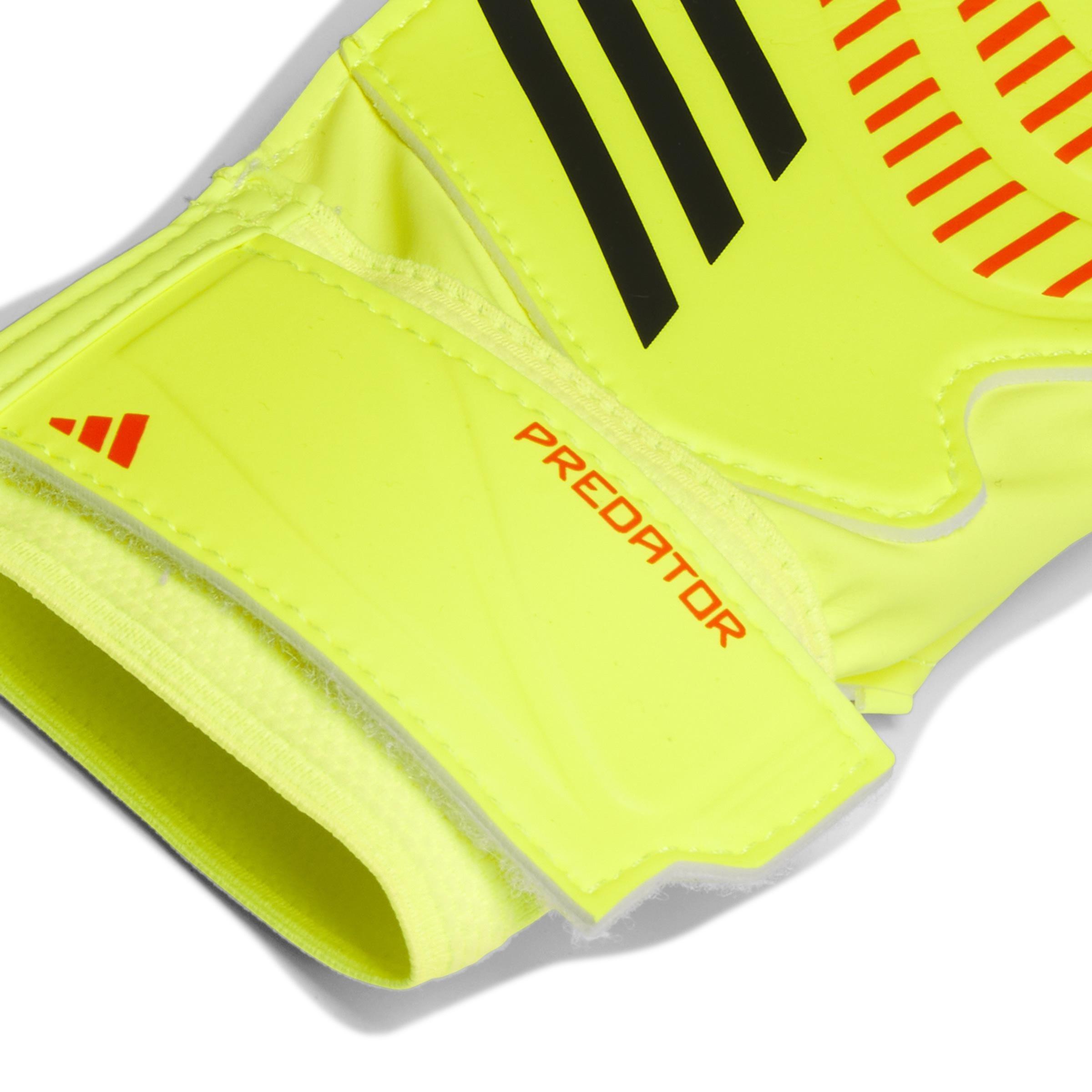 Unisex Kids Predator Training Goalkeeper Gloves, Yellow, , large image number 2