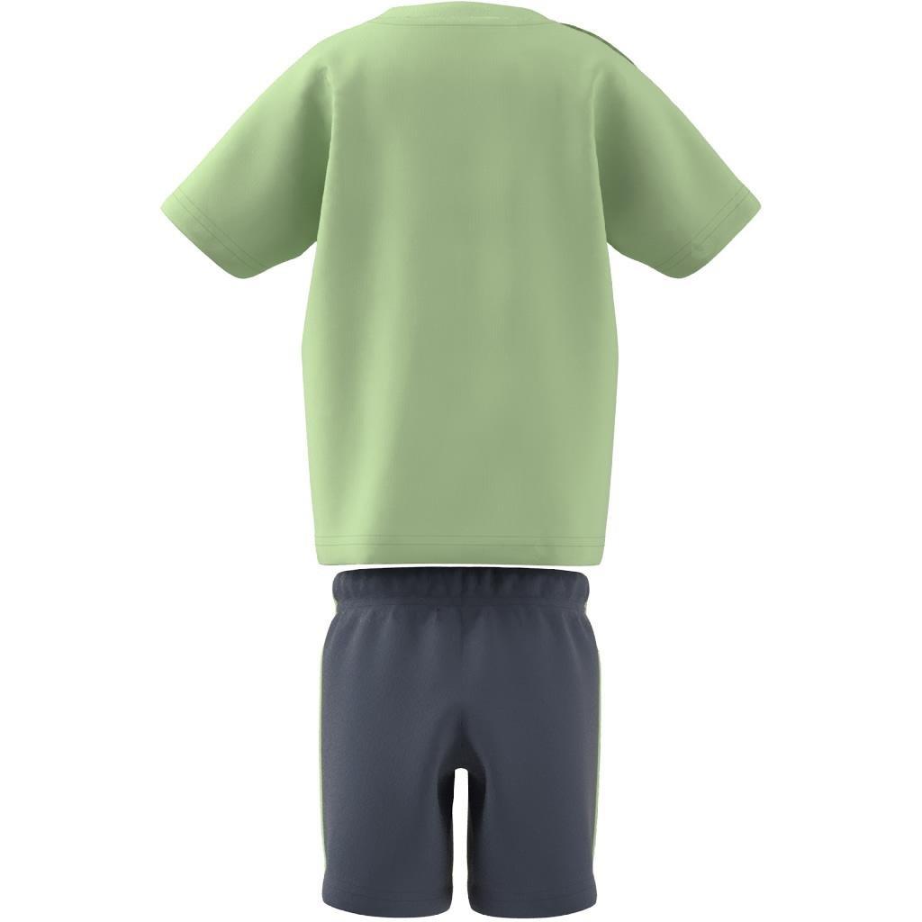 Unisex Kids Essentials Allover Print Tee Set, Green, , large image number 7