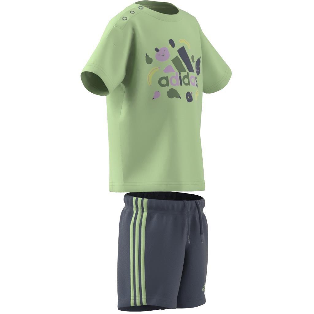 Unisex Kids Essentials Allover Print Tee Set, Green, , large image number 9