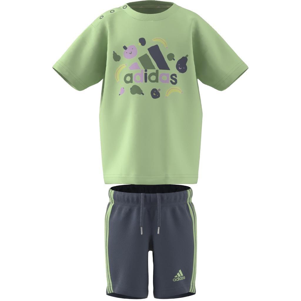 Unisex Kids Essentials Allover Print Tee Set, Green, , large image number 11