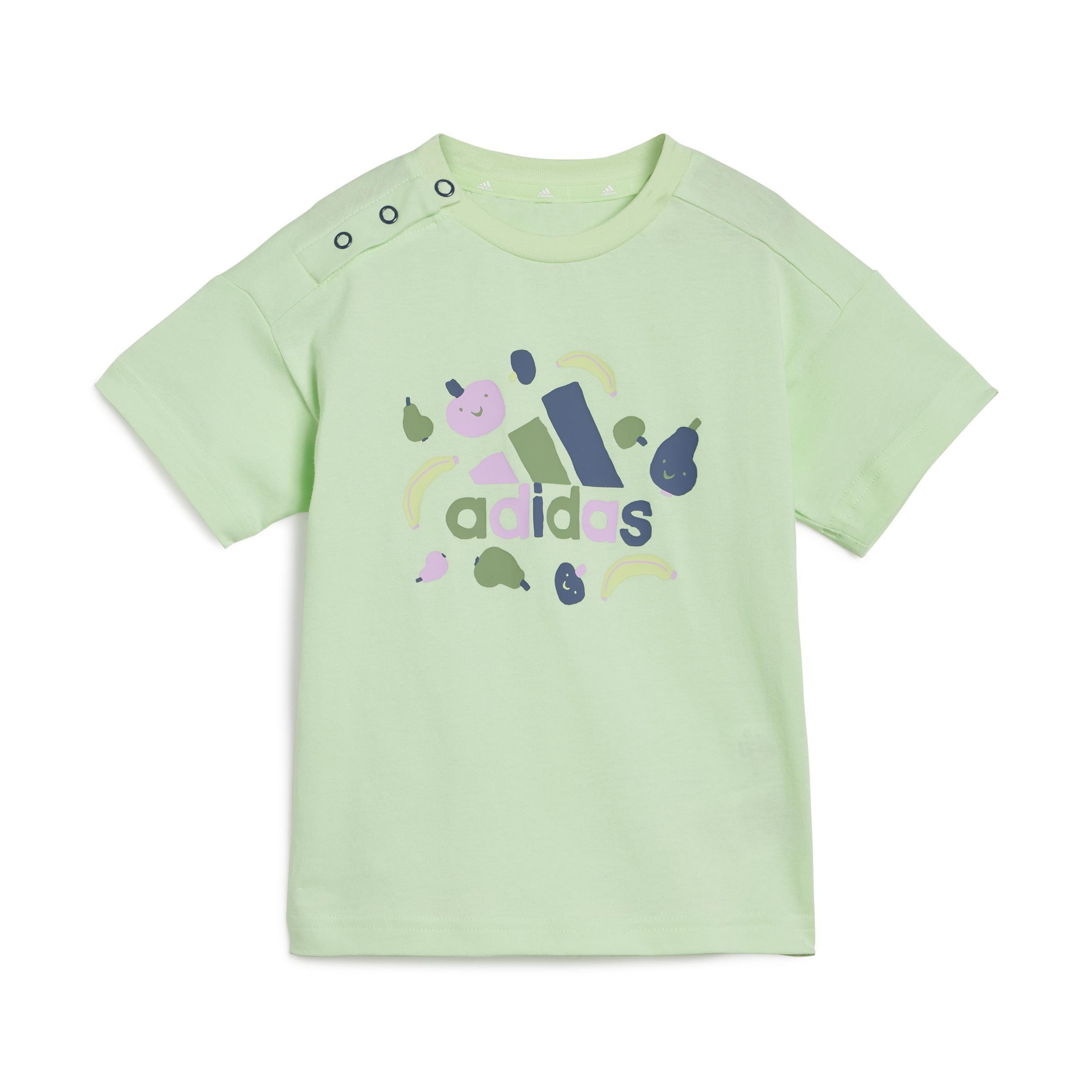 Unisex Kids Essentials Allover Print Tee Set, Green, , large image number 12