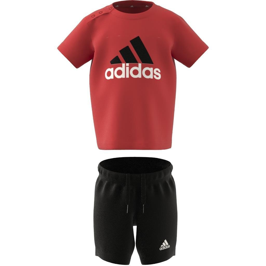 Unisex Kids Essentials Organic Cotton Tee and Shorts Set, Orange, A901_ONE, large image number 7