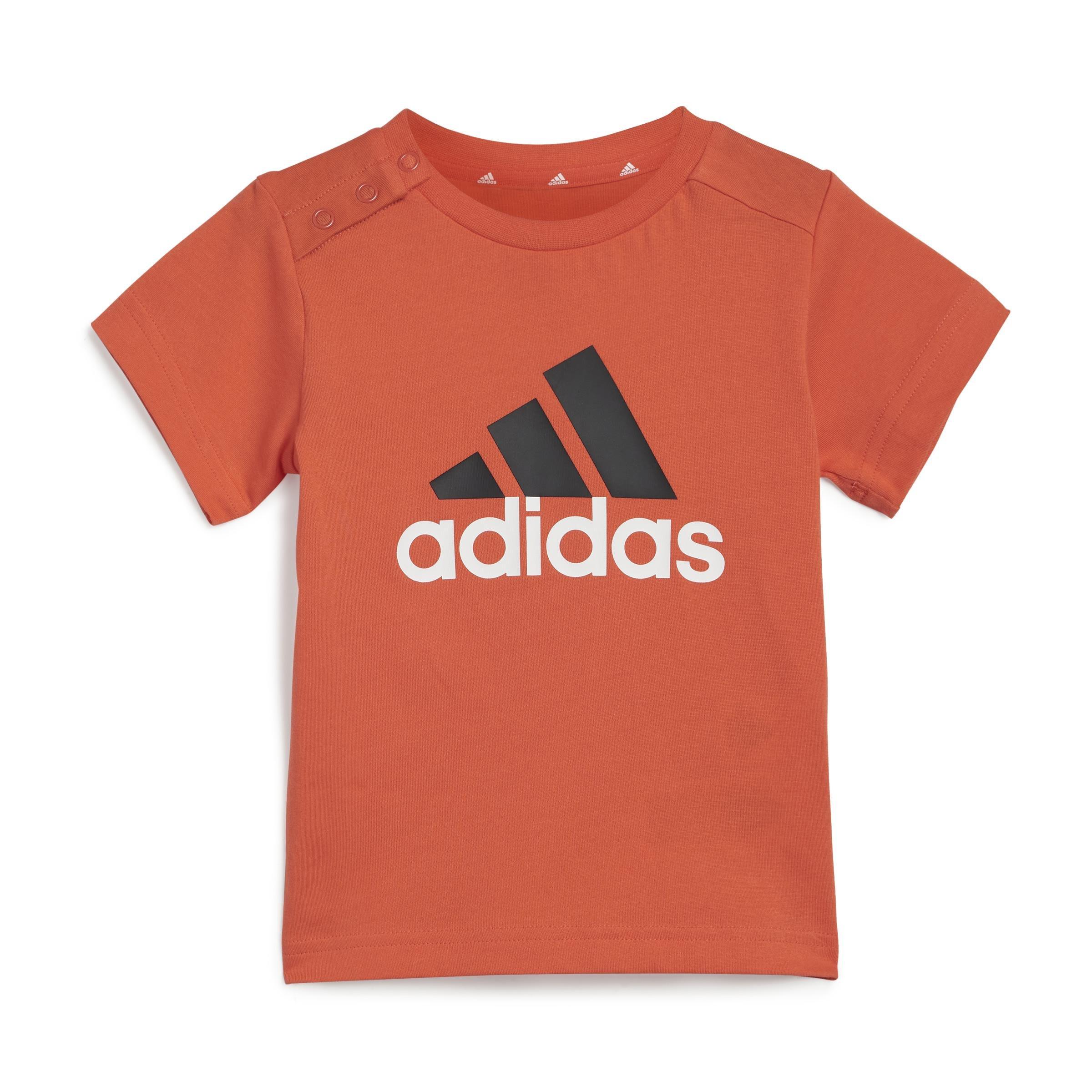 Unisex Kids Essentials Organic Cotton Tee and Shorts Set, Orange, A901_ONE, large image number 13