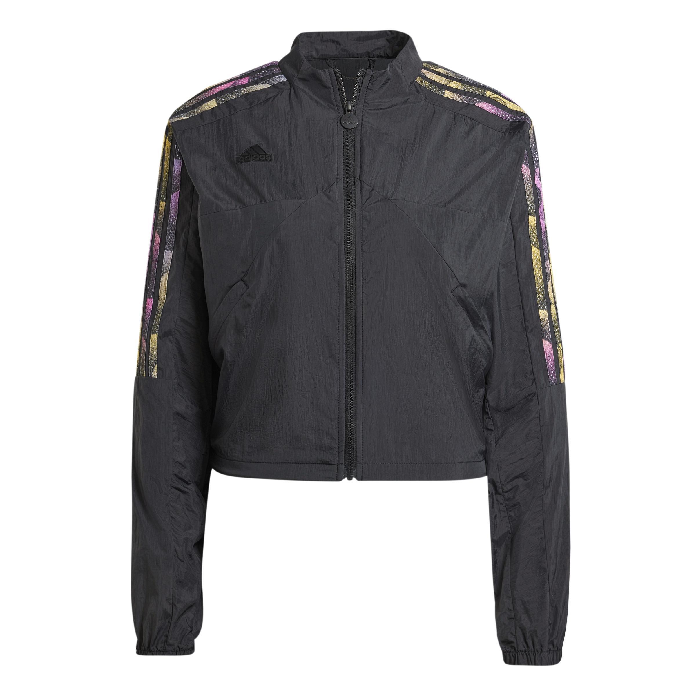Tiro Cut 3-Stripes Summer Woven Track Jacket, Black, , large image number 2